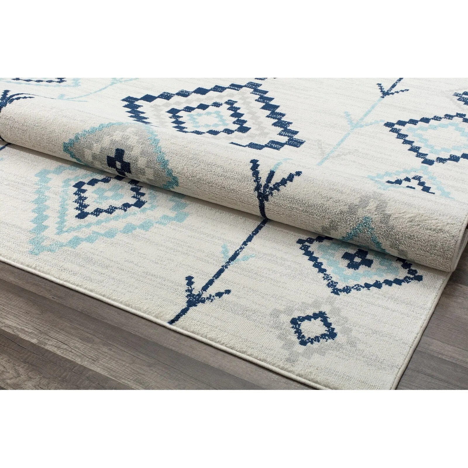 Rugs America Rumi Modern Diamond Boho Tribal Soft Area Rug