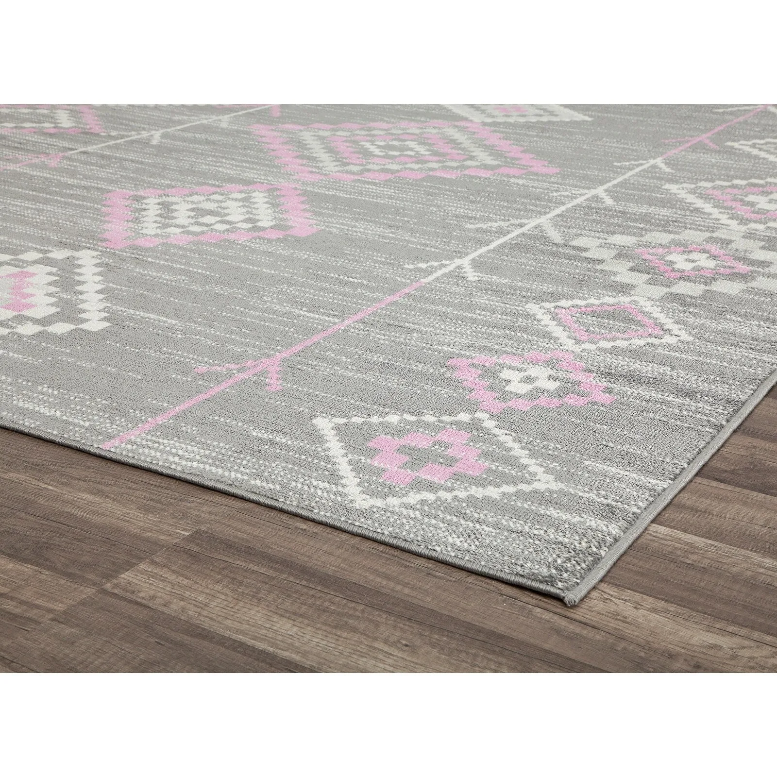 Rugs America Rumi Modern Diamond Boho Tribal Soft Area Rug