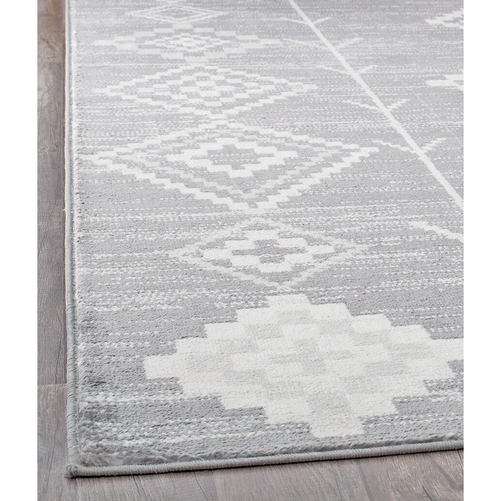 Rugs America Rumi Modern Diamond Boho Tribal Soft Area Rug