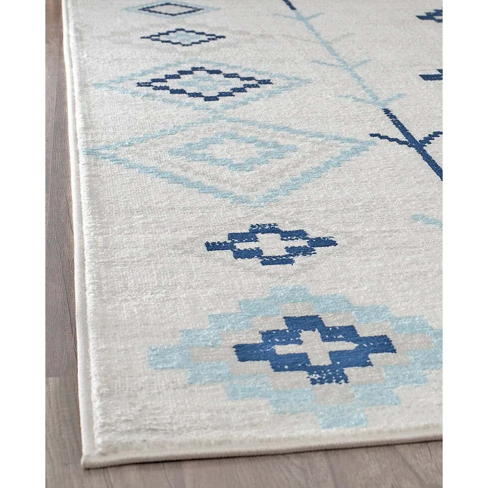 Rugs America Rumi Modern Diamond Boho Tribal Soft Area Rug