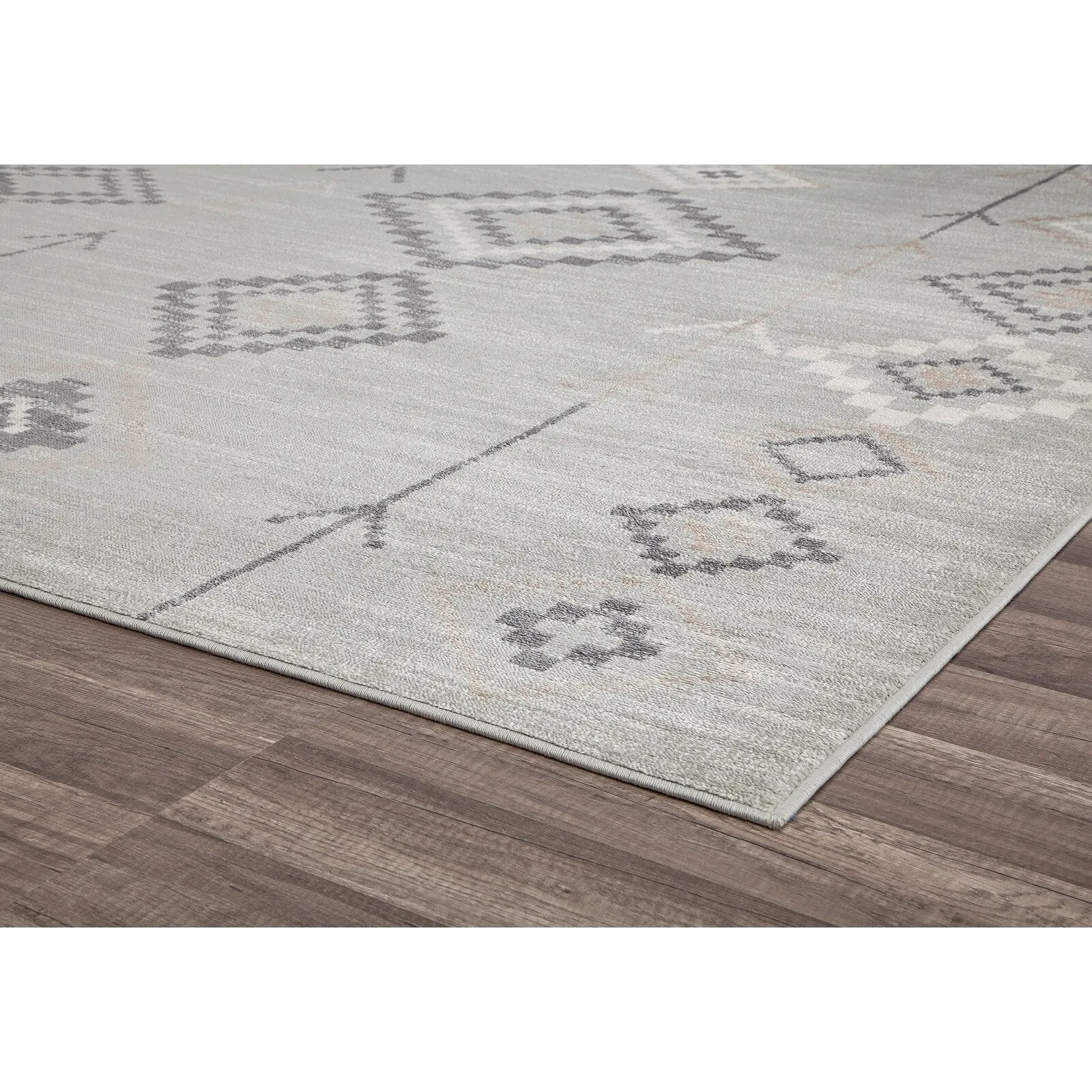 Rugs America Rumi Modern Diamond Boho Tribal Soft Area Rug