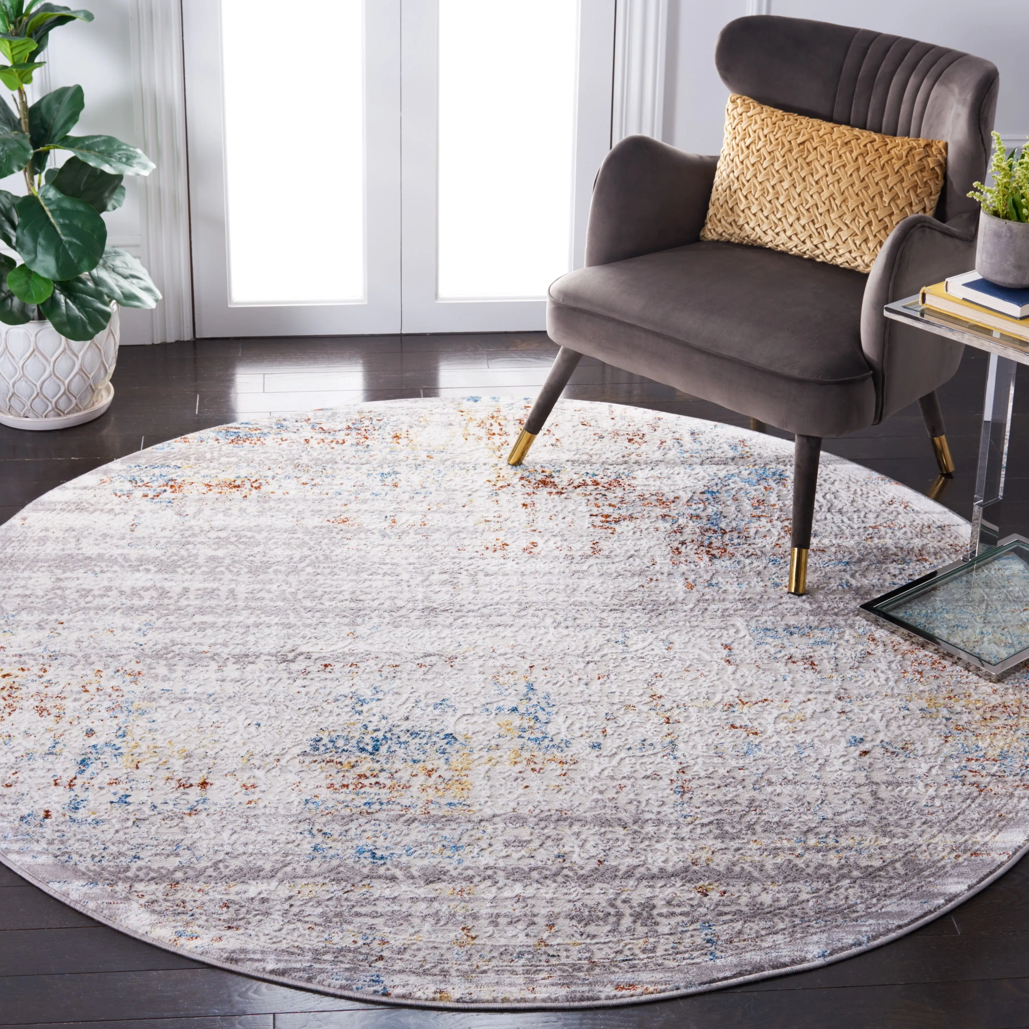 SAFAVIEH Amelia Guenievre Abstract Distressed Rug