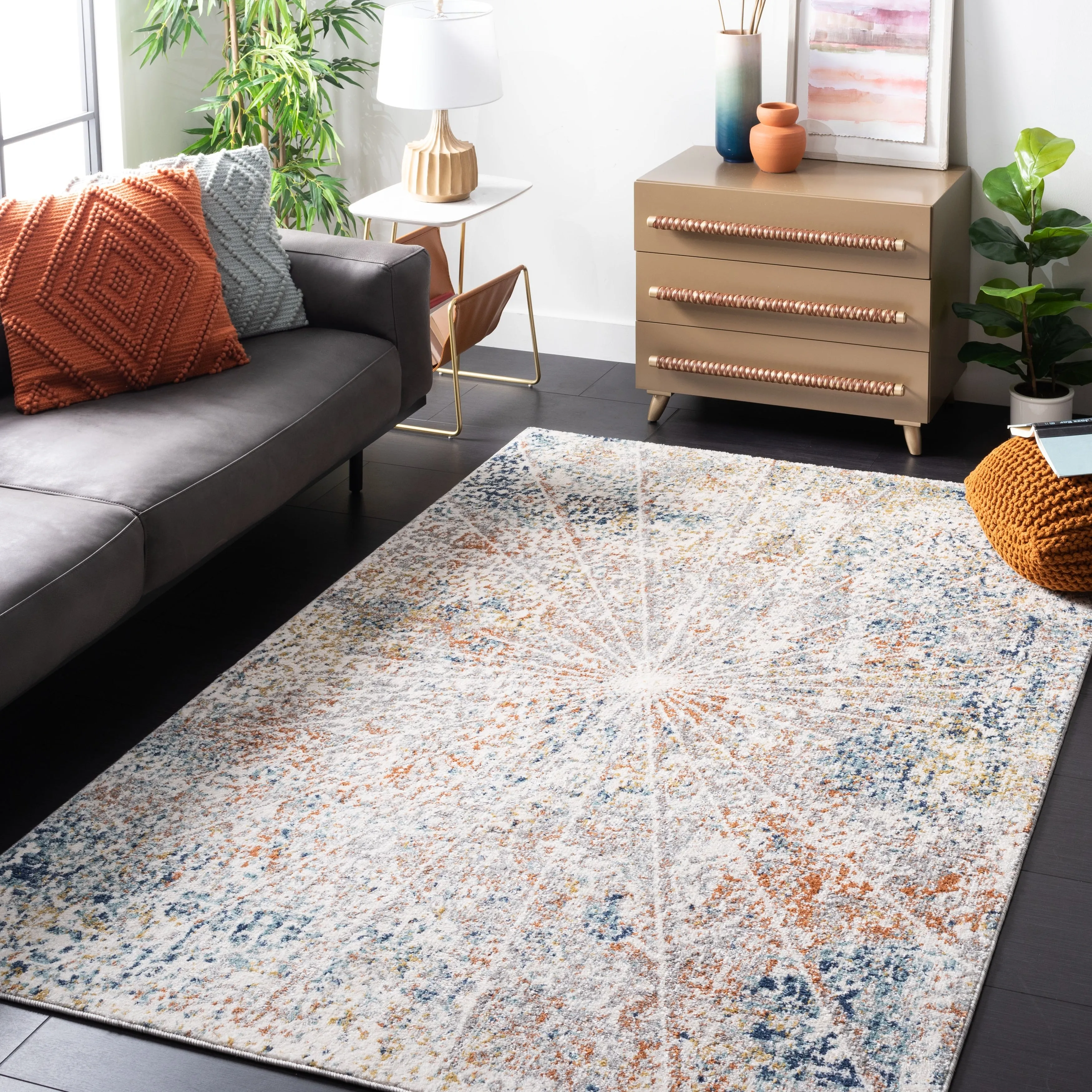 SAFAVIEH Aston Nedea Abstract Burst Rug