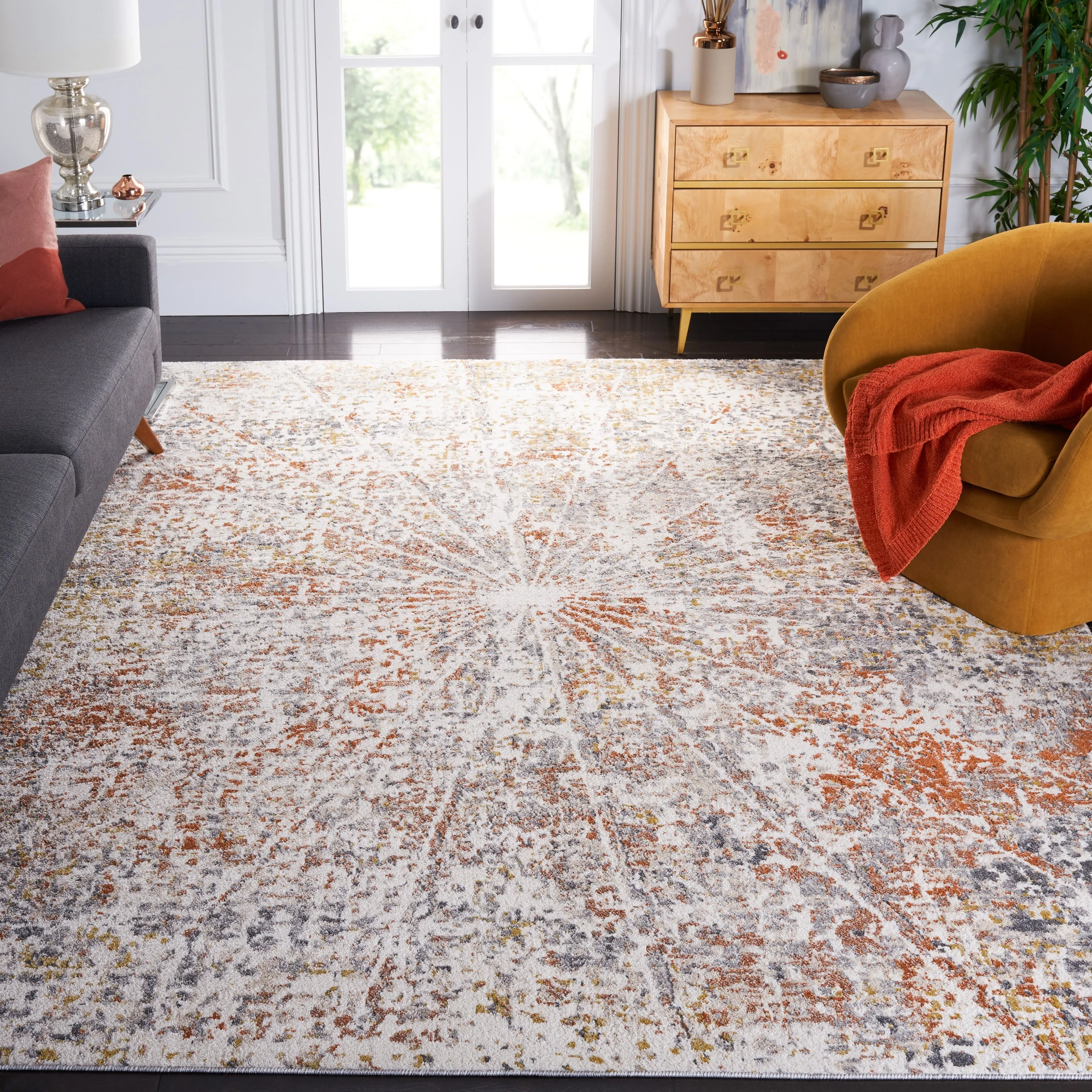 SAFAVIEH Aston Nedea Abstract Burst Rug