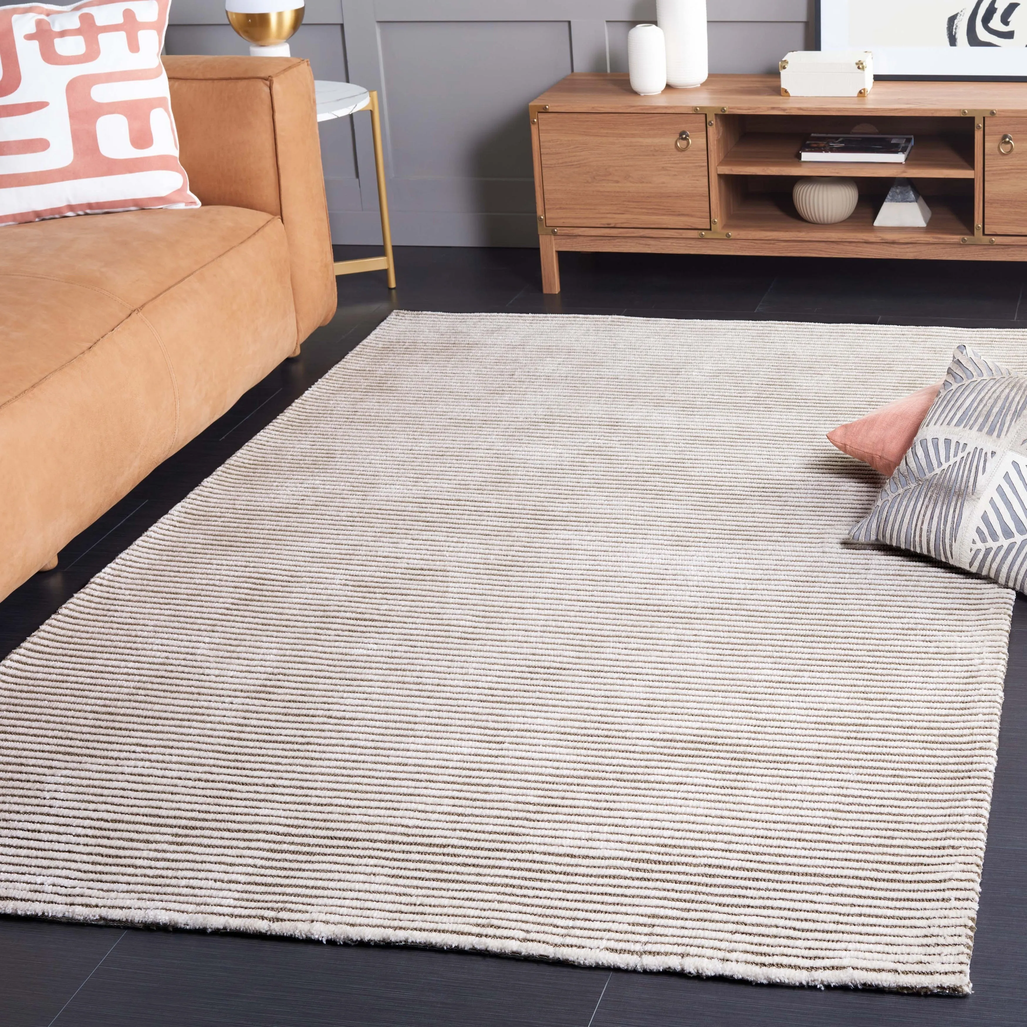 SAFAVIEH Audrey Poula Modern Stripe Rug