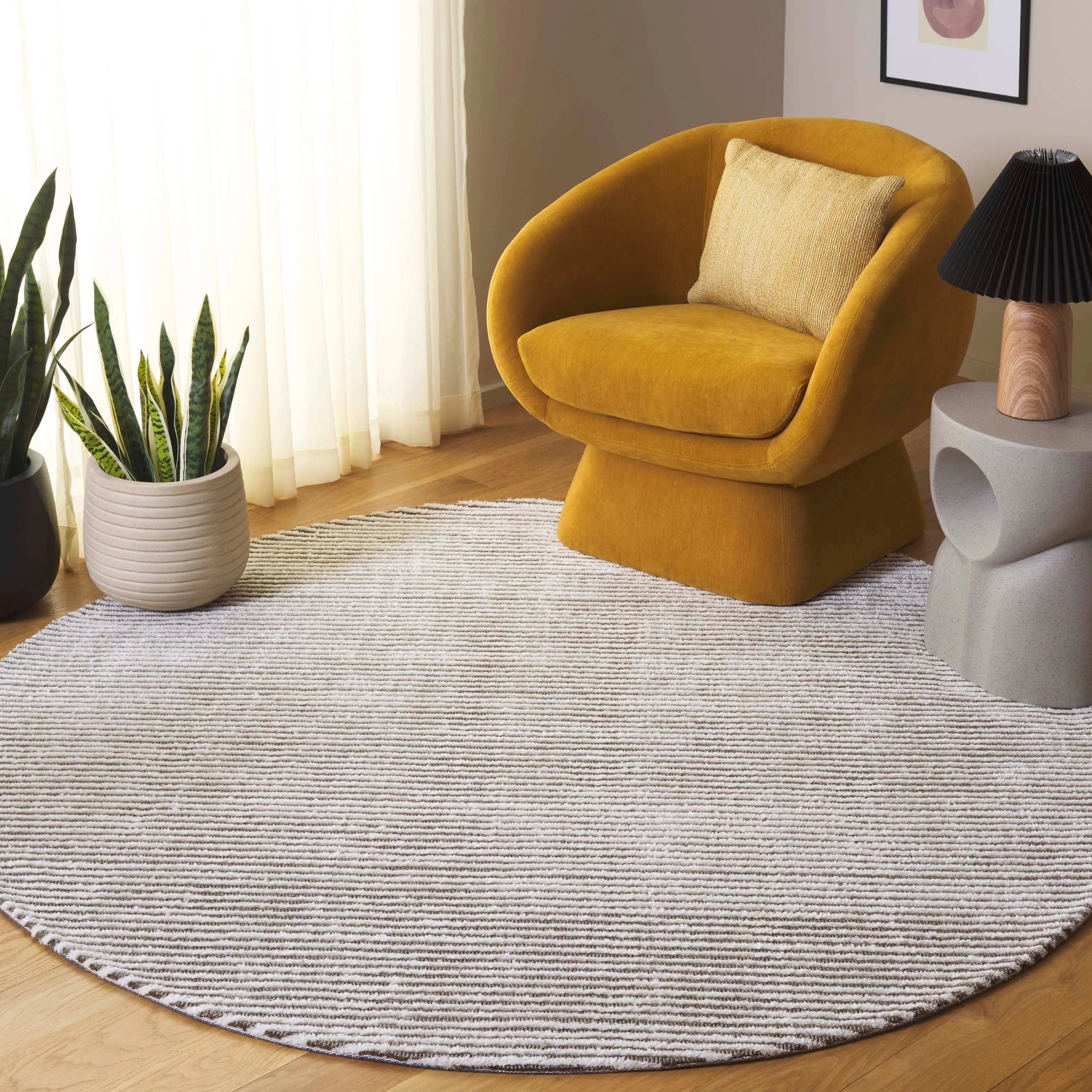 SAFAVIEH Audrey Poula Modern Stripe Rug
