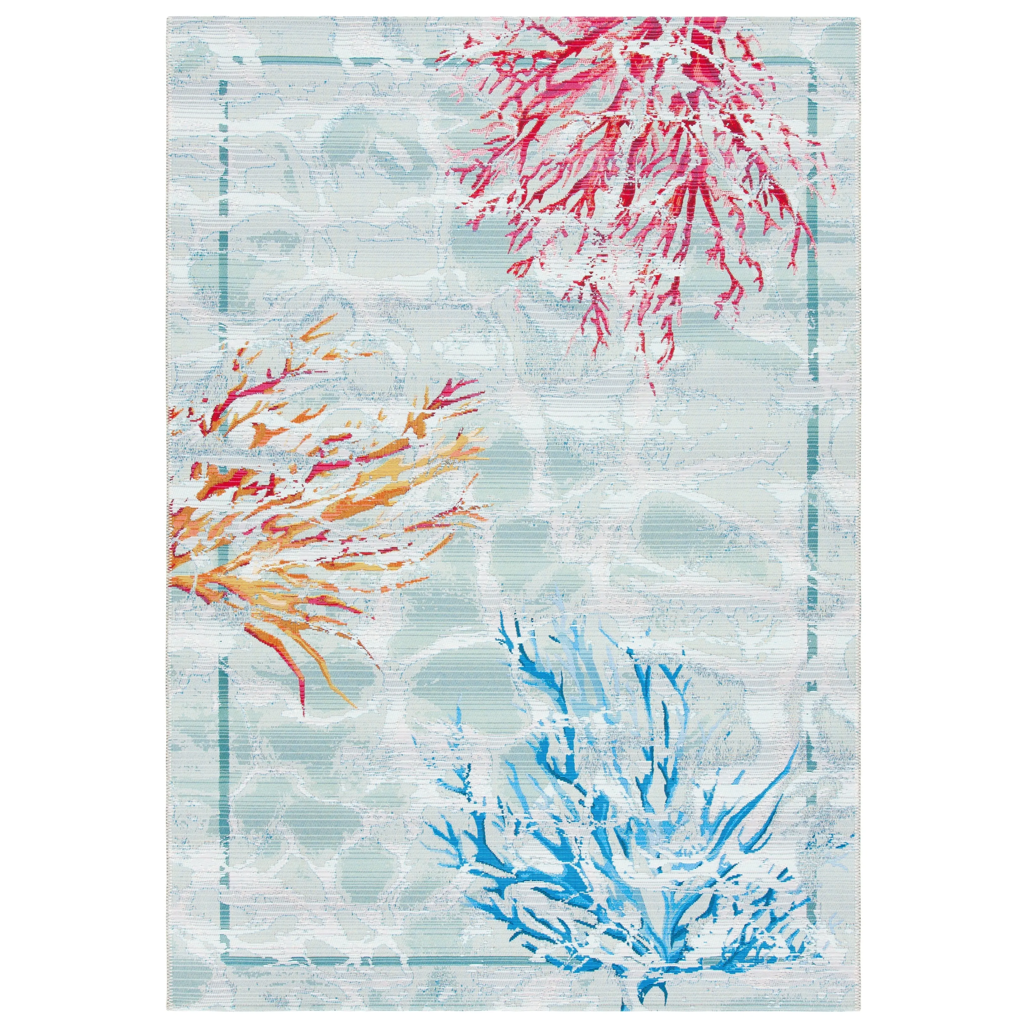 SAFAVIEH Barbados Aniek Tropical Indoor/ Outdoor Waterproof Patio Backyard Rug