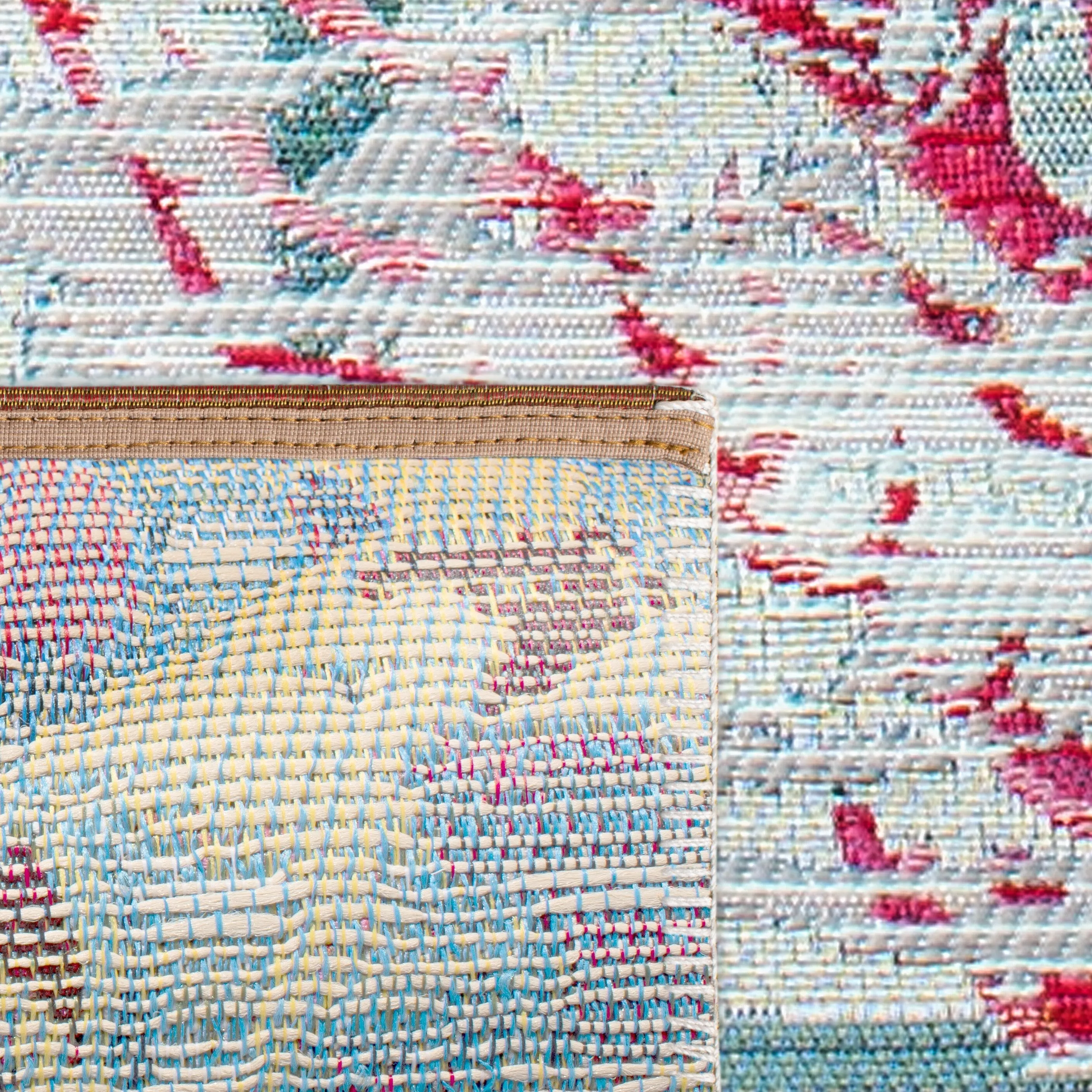 SAFAVIEH Barbados Aniek Tropical Indoor/ Outdoor Waterproof Patio Backyard Rug