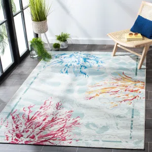 SAFAVIEH Barbados Aniek Tropical Indoor/ Outdoor Waterproof Patio Backyard Rug