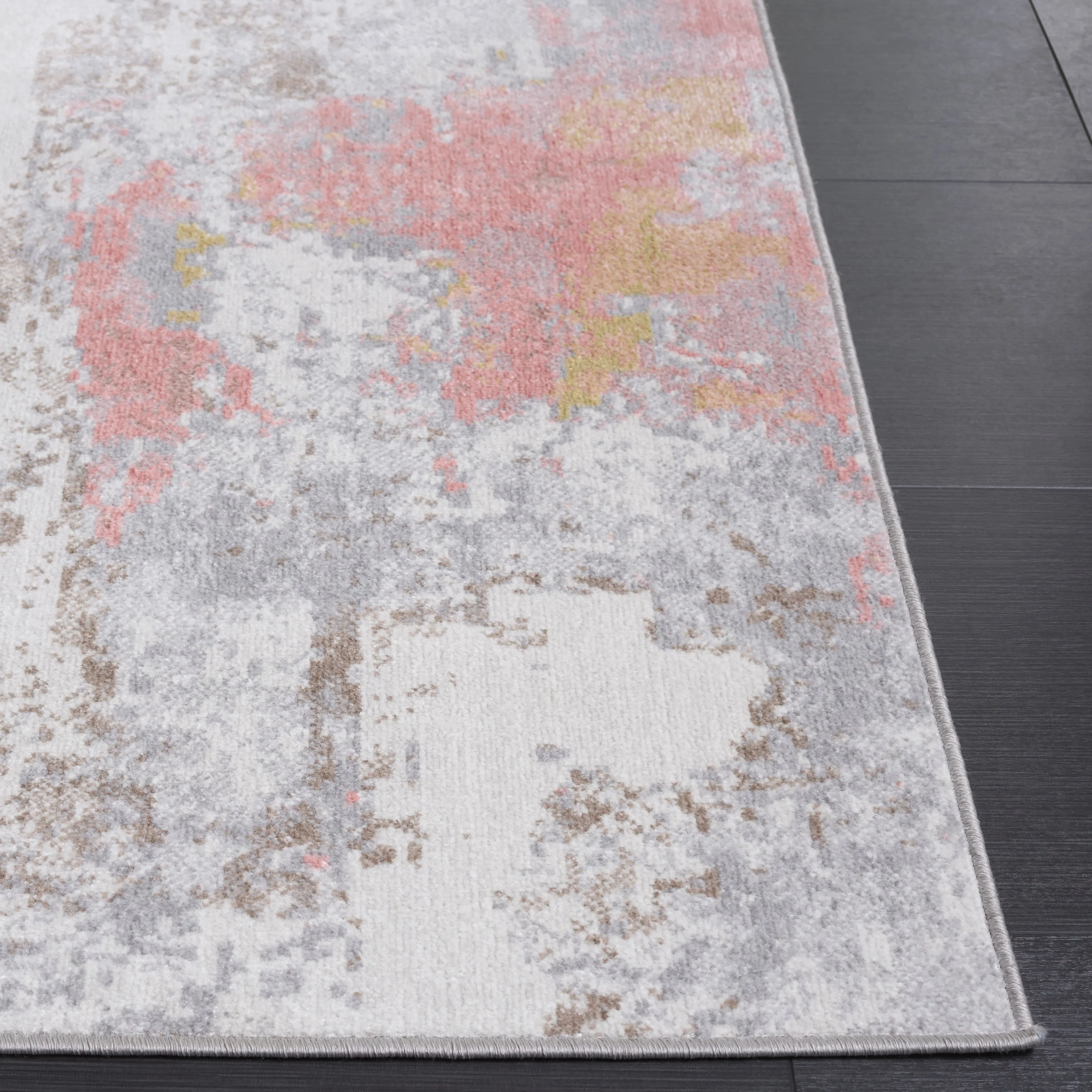 SAFAVIEH Bayside Machine Washable Drahusa Modern Abstract Rug