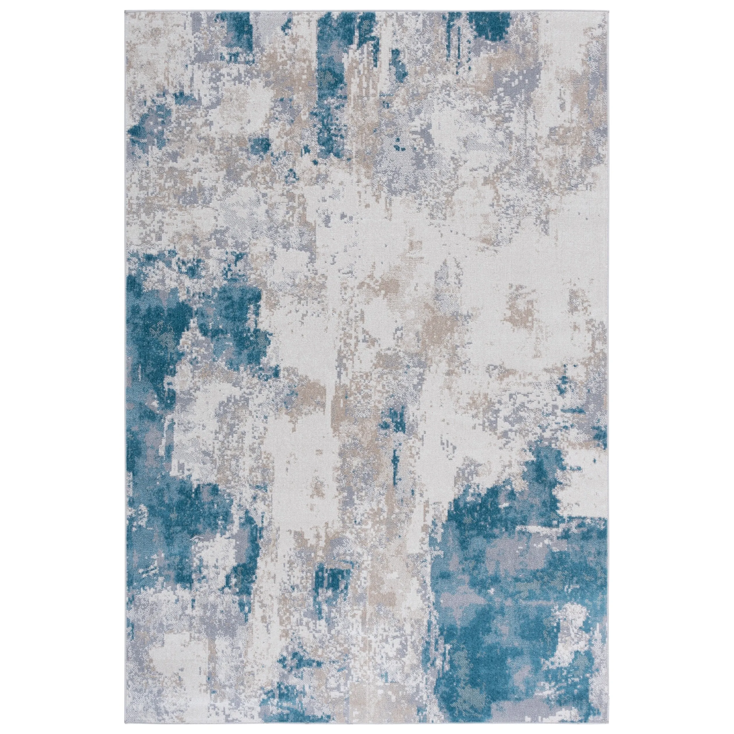 SAFAVIEH Bayside Machine Washable Drahusa Modern Abstract Rug