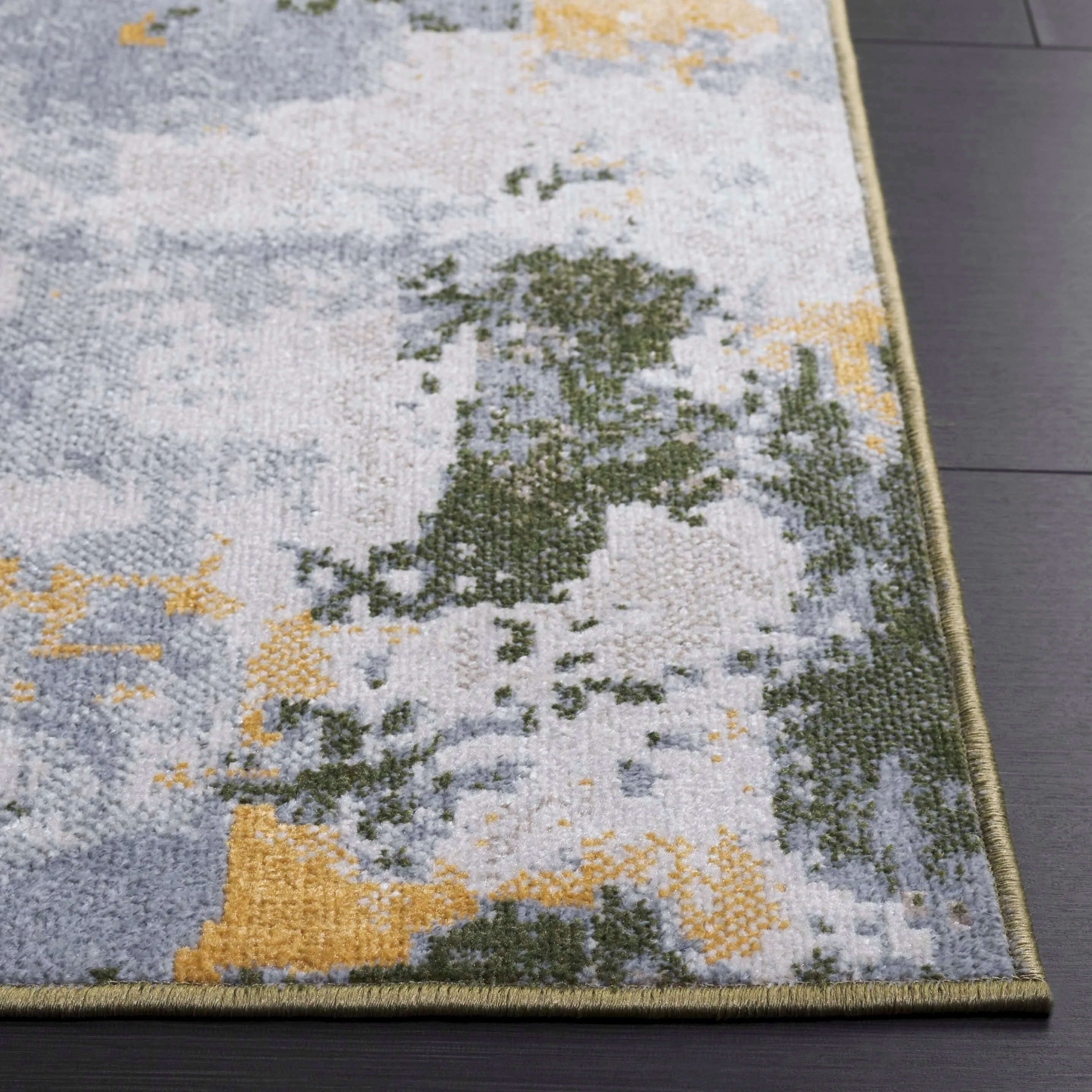SAFAVIEH Bayside Machine Washable Drahusa Modern Abstract Rug
