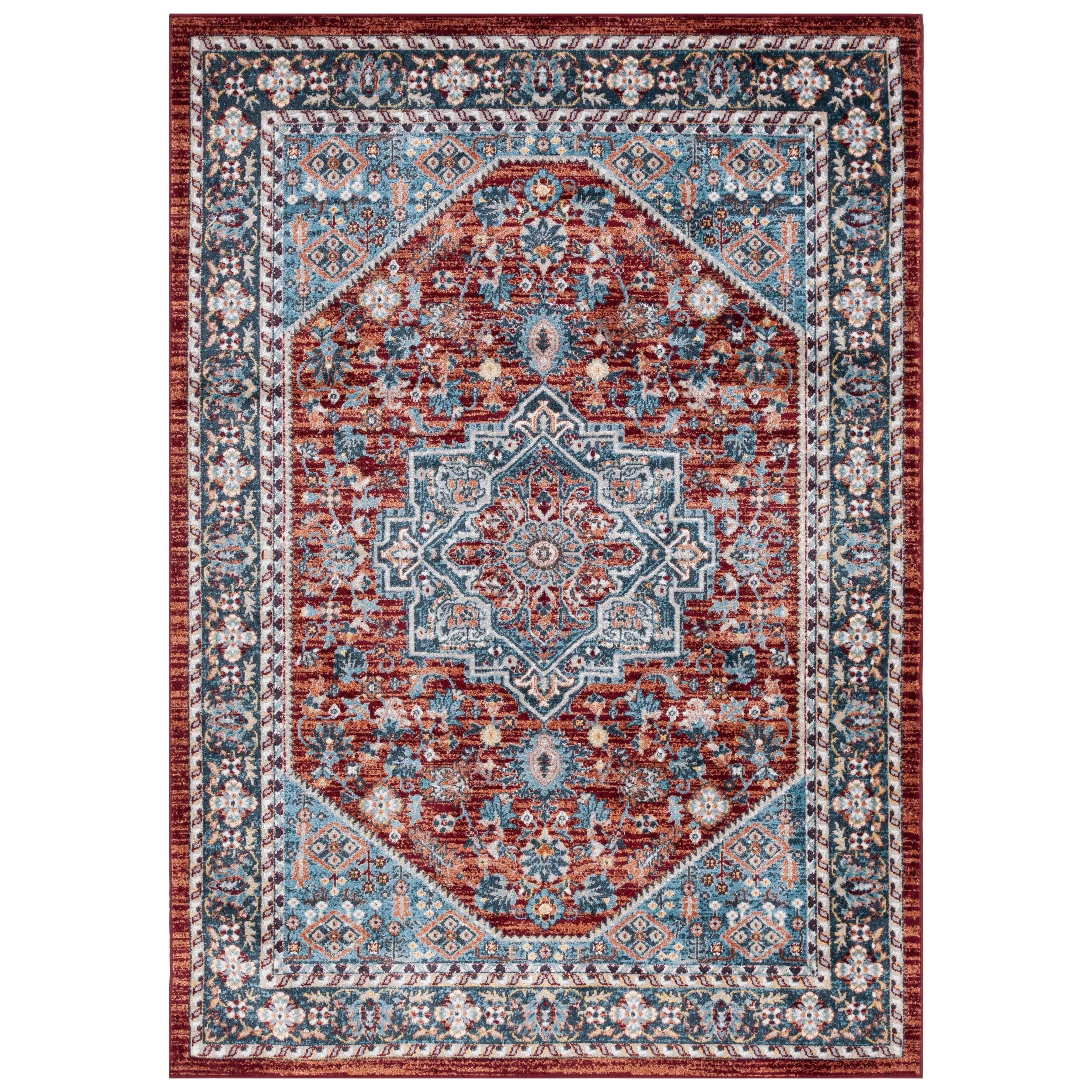 SAFAVIEH Bayside Machine Washable Korneliya Oriental Rug