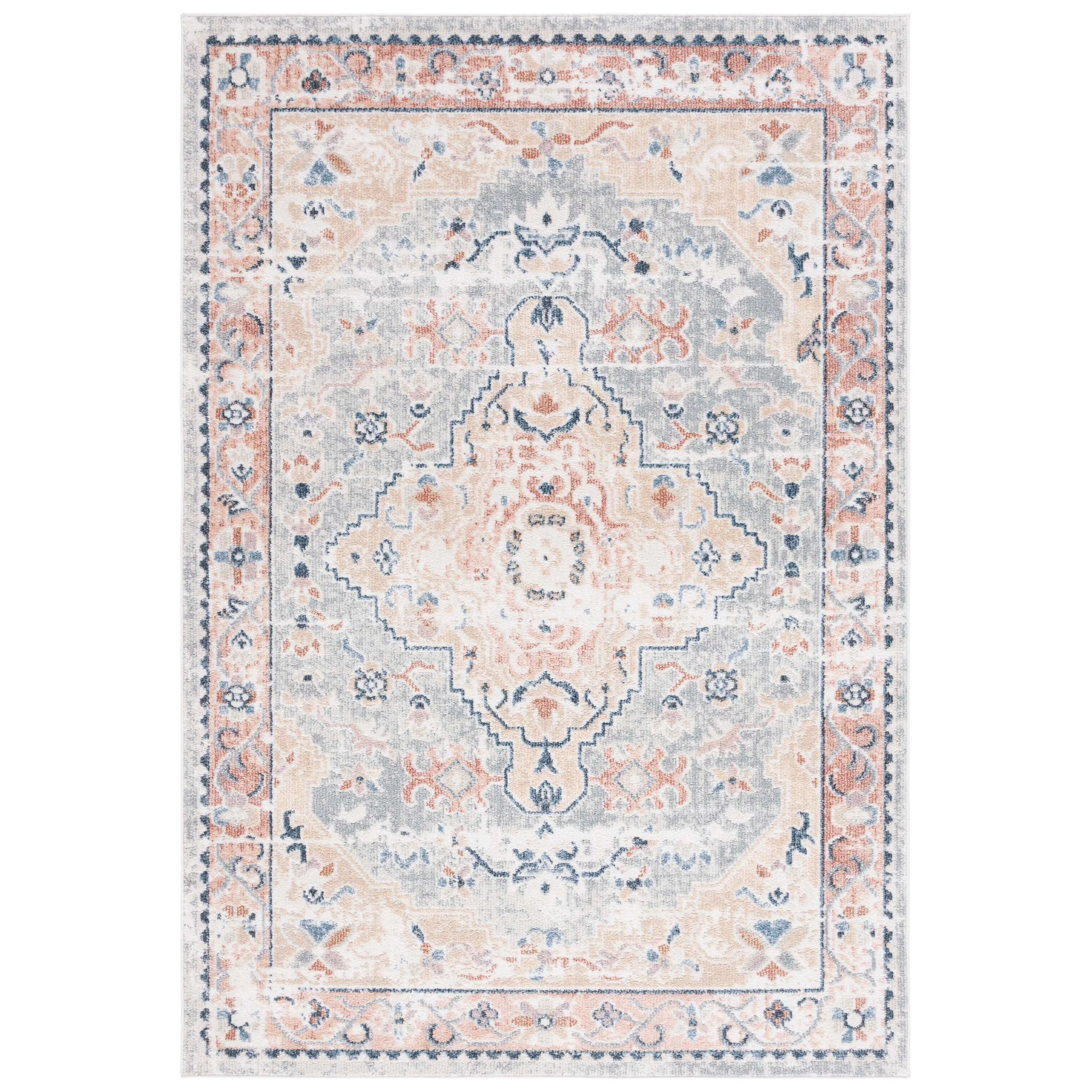 SAFAVIEH Bayside Machine Washable Sabatina Shabby Chic Rug