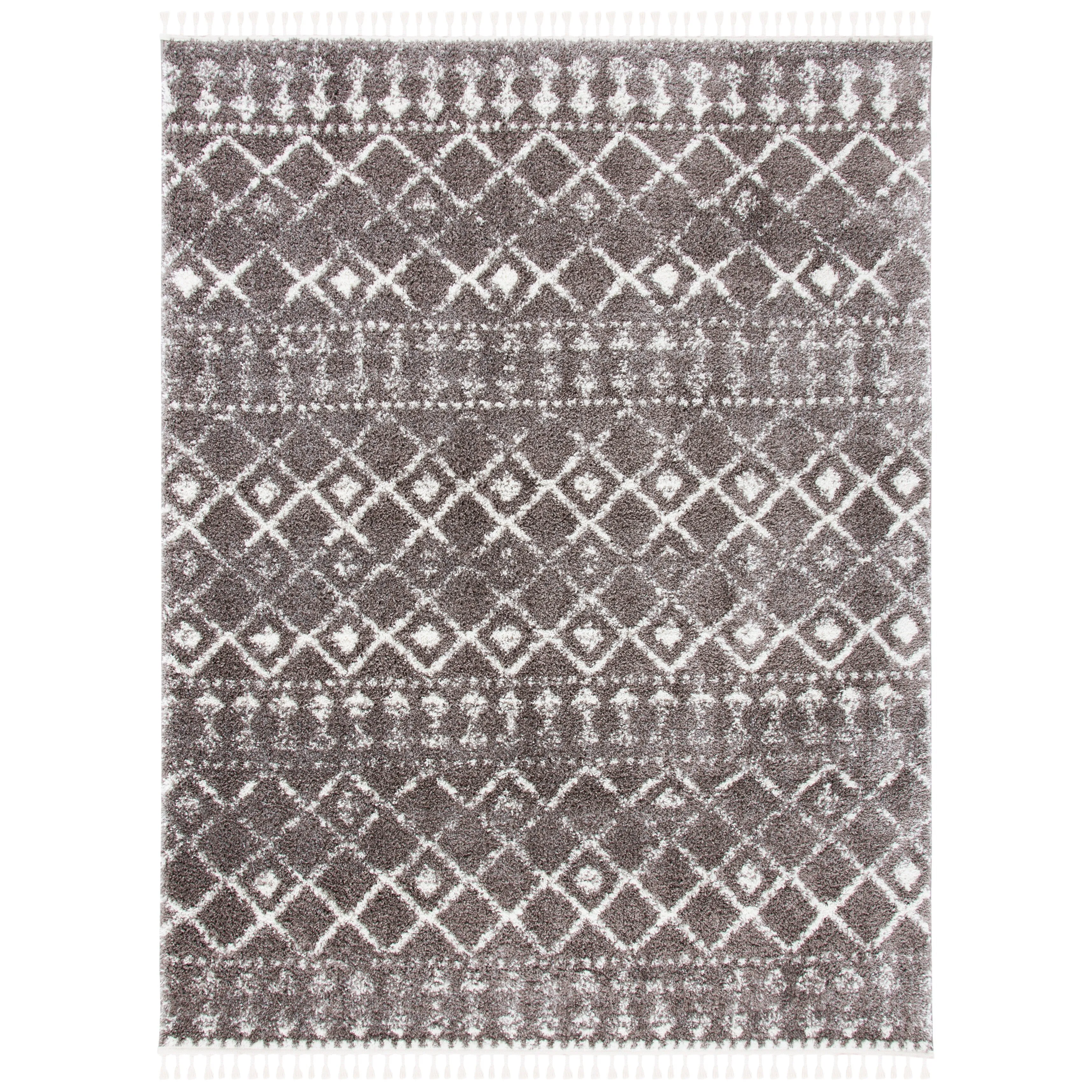 SAFAVIEH Berber Fringe Mirveta Liller Trellis Area Rug