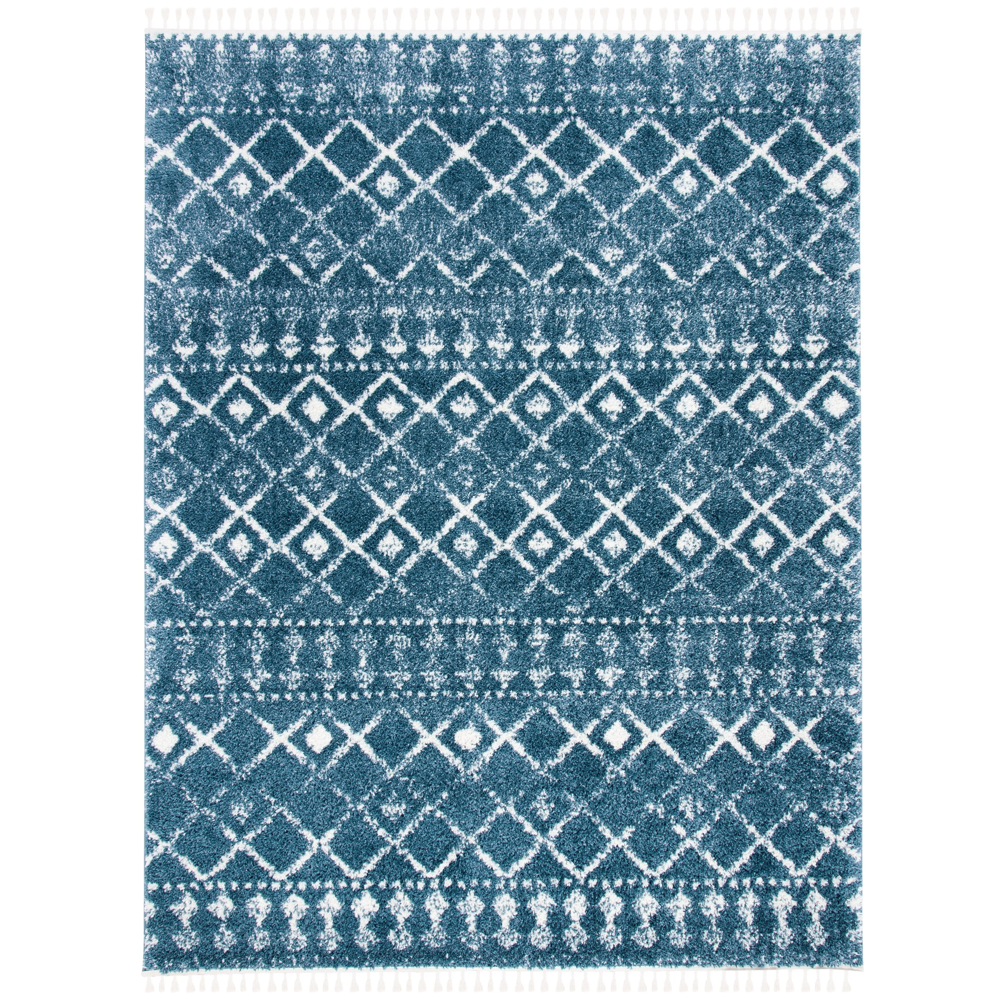 SAFAVIEH Berber Fringe Mirveta Liller Trellis Area Rug