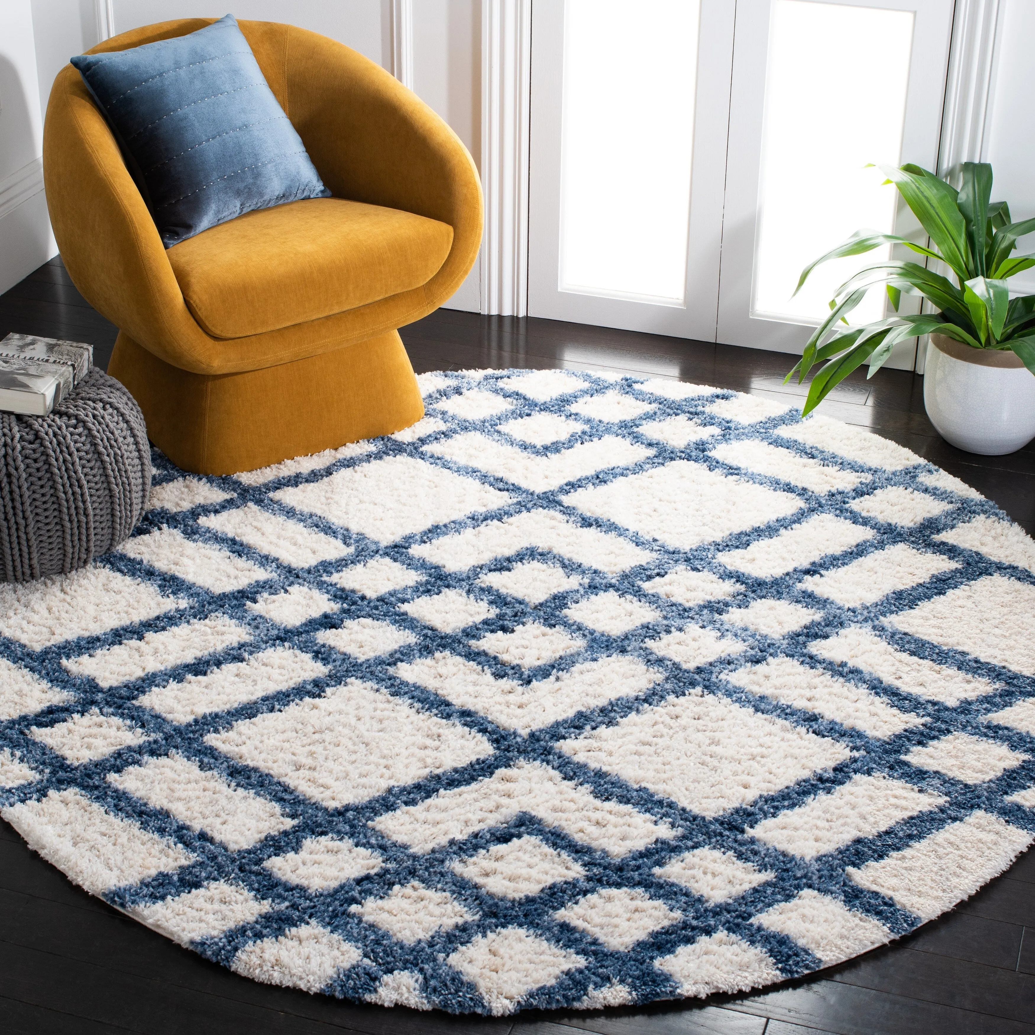 SAFAVIEH Berber Shag Janni Moroccan 1.2-inch Thick Rug