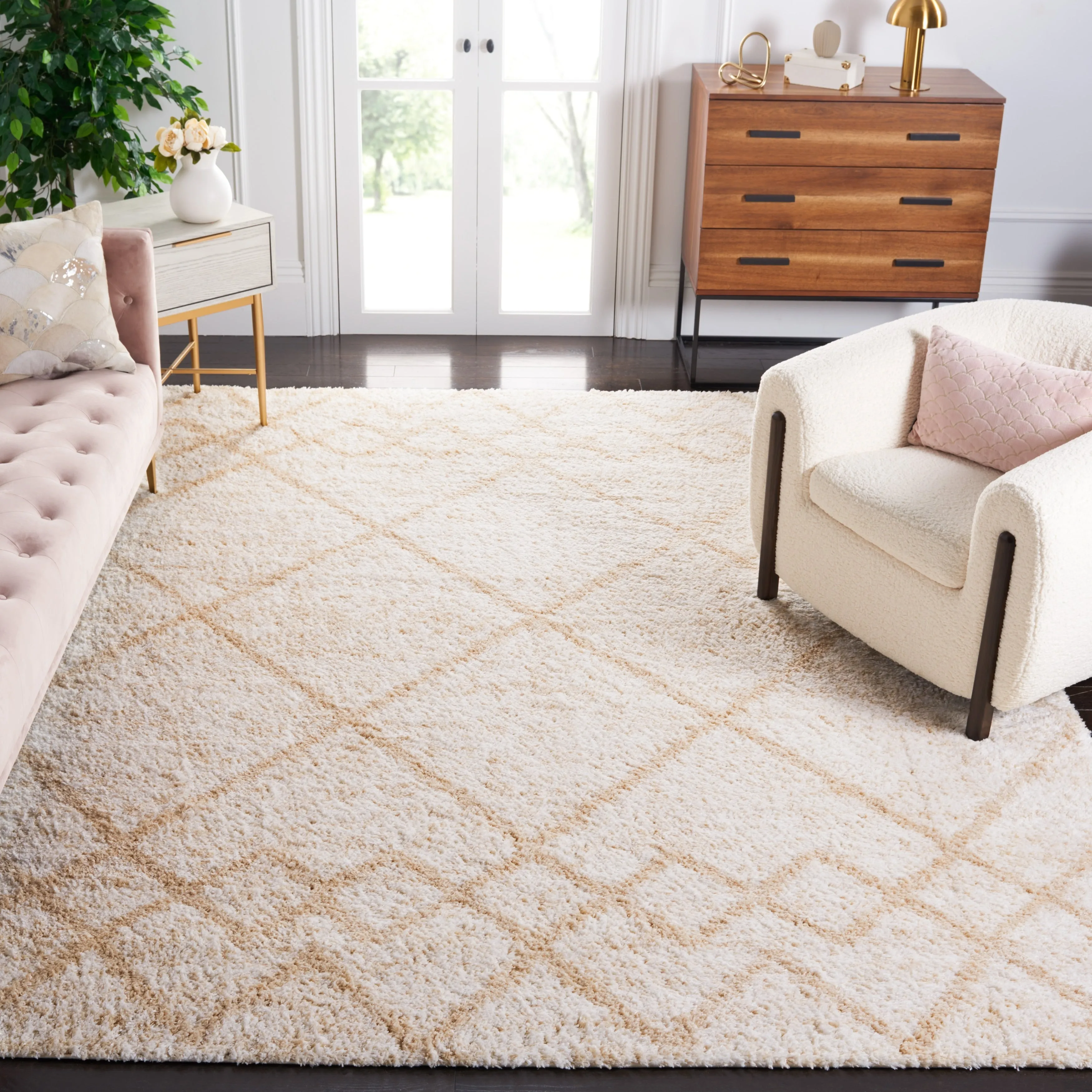 SAFAVIEH Berber Shag Veronie Moroccan Boho 1.25-inch Rug