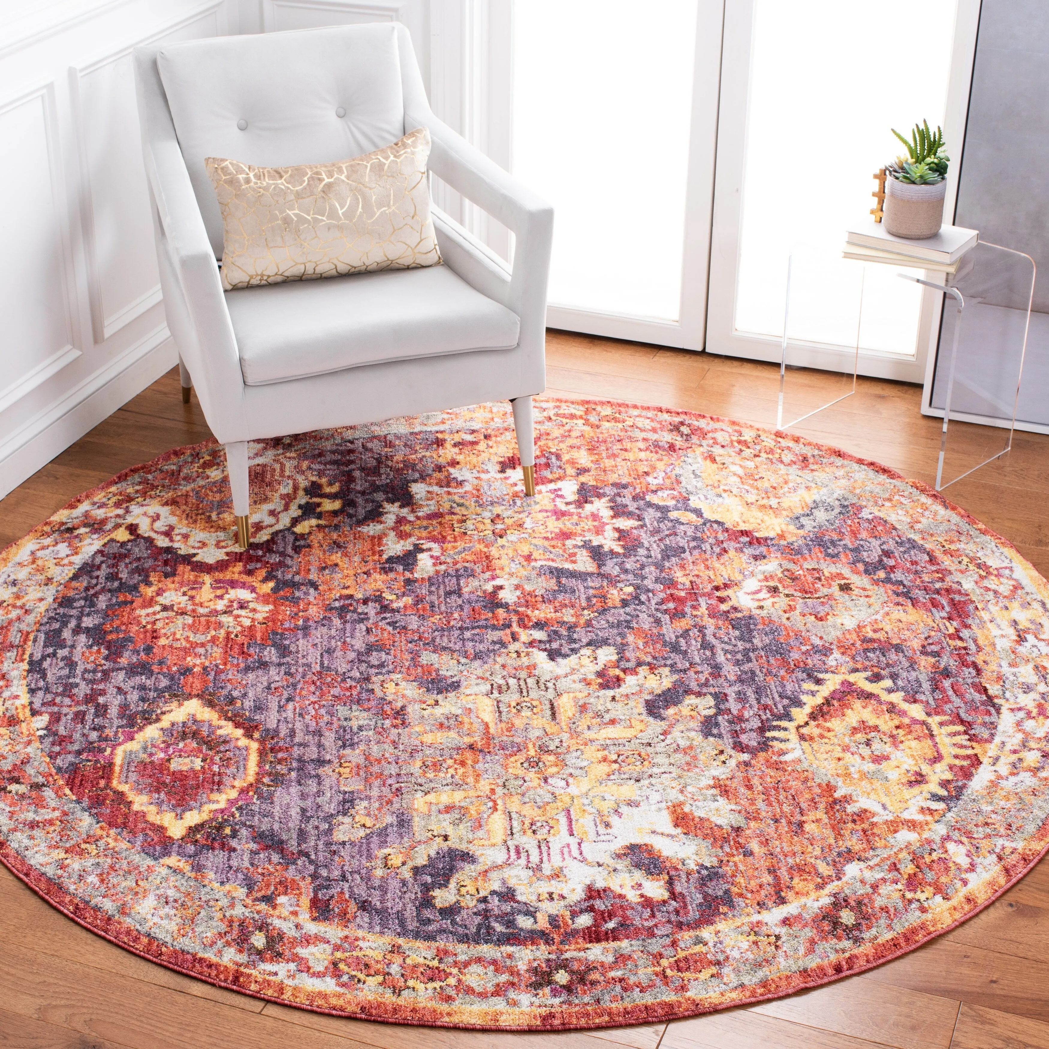 SAFAVIEH Bristol Sunnefa Vintage Oriental Distressed Rug