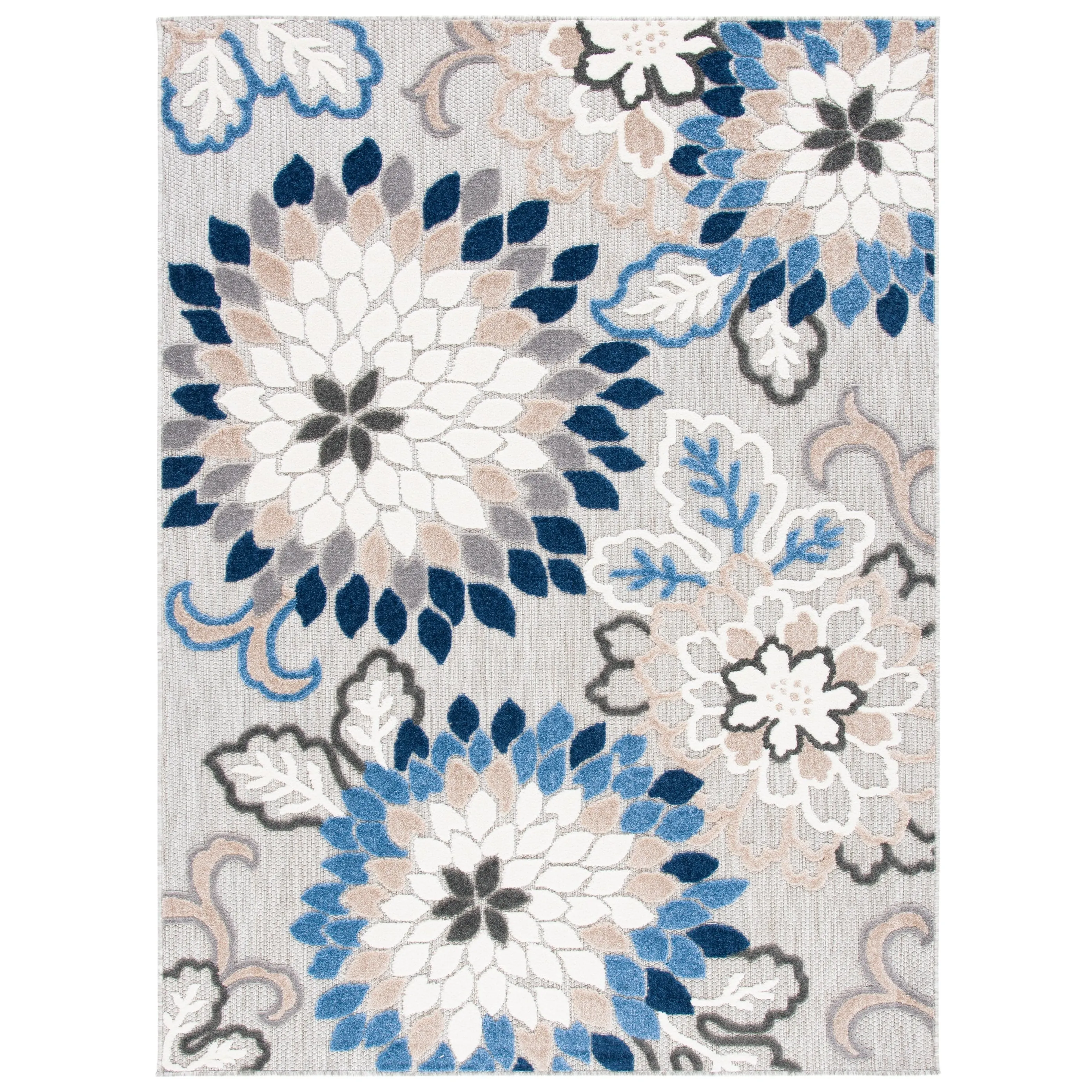 SAFAVIEH Cabana Ortrun Indoor/ Outdoor Waterproof Patio Floral Rug