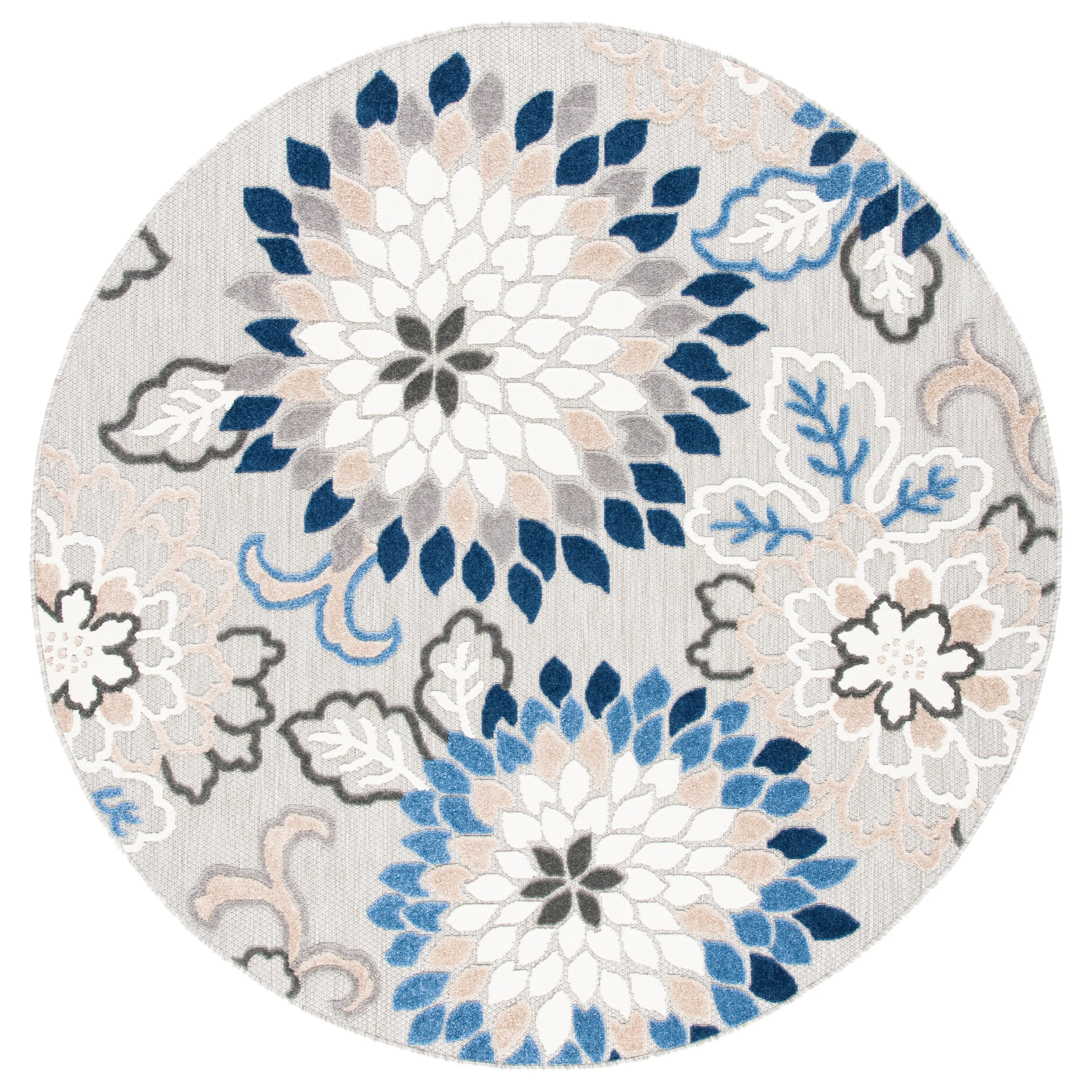 SAFAVIEH Cabana Ortrun Indoor/ Outdoor Waterproof Patio Floral Rug
