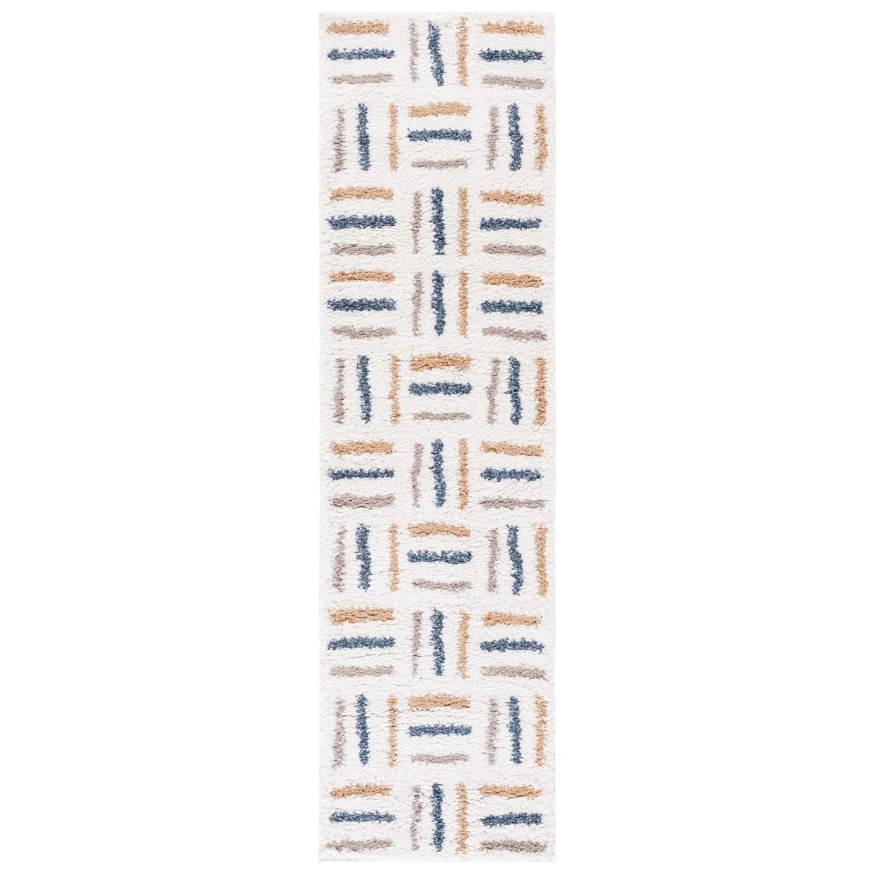 SAFAVIEH Calico Shag Orly Geometric 1.5-inch Thick Rug