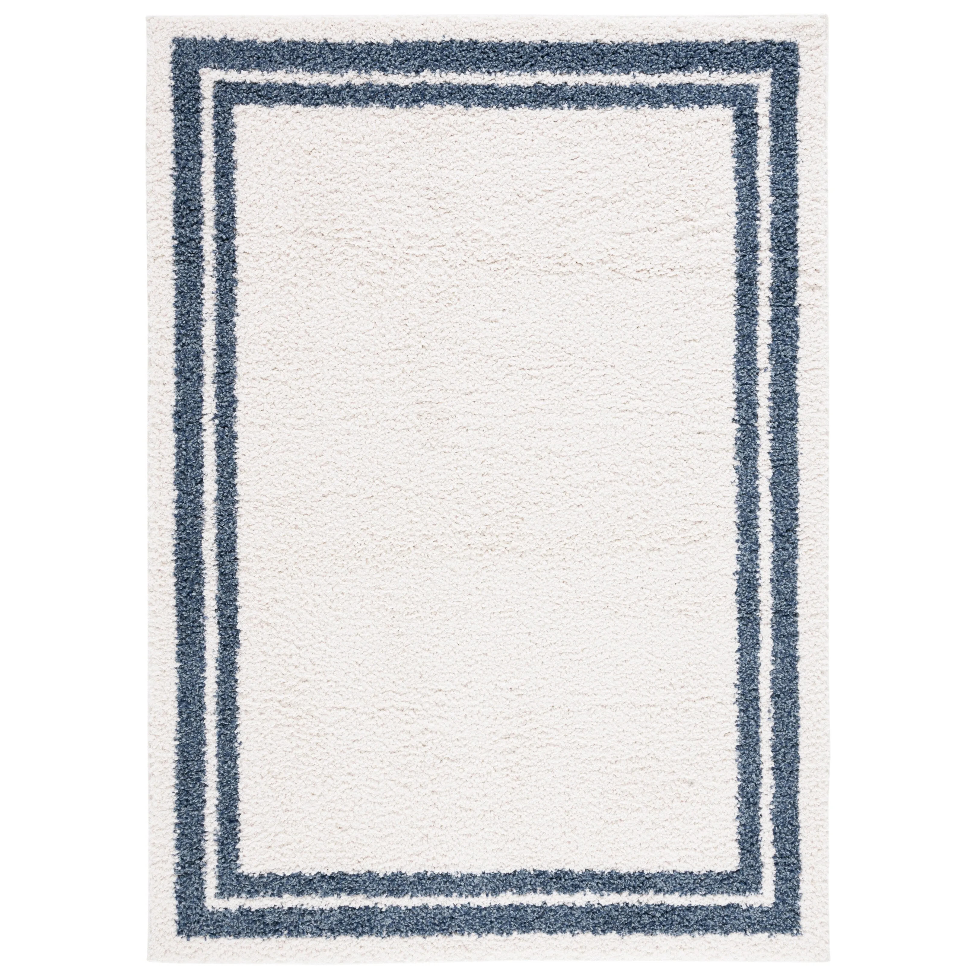 SAFAVIEH Calico Shag Zubeyde Border 1.6-inch Thick Rug
