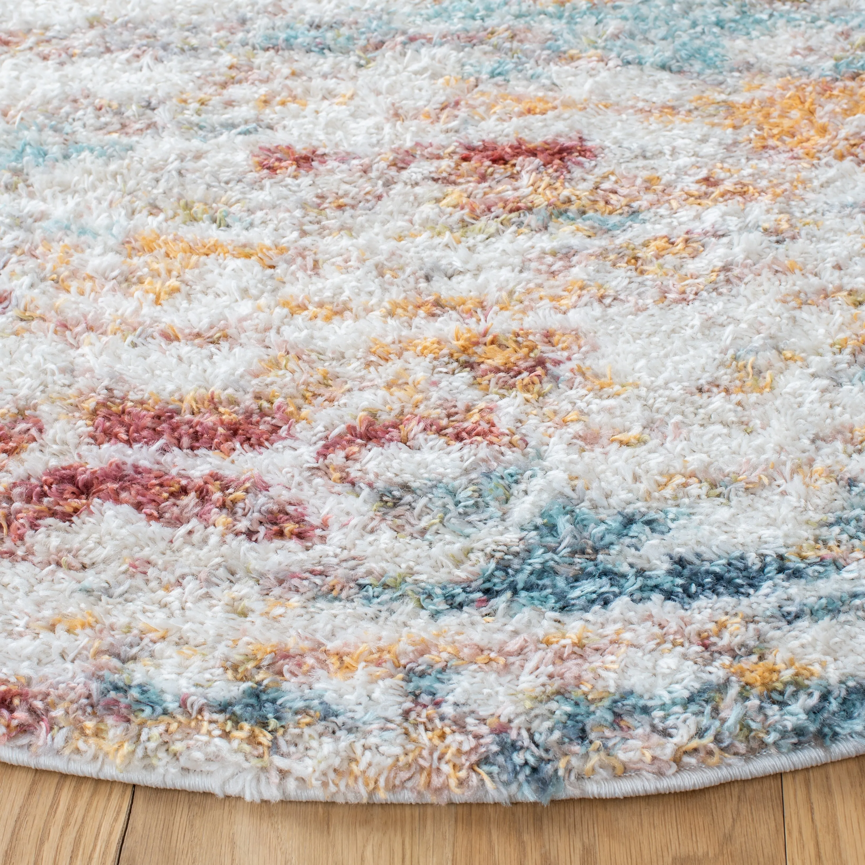 SAFAVIEH Calista Shag Anthea Abstract 1-inch Thick Rug