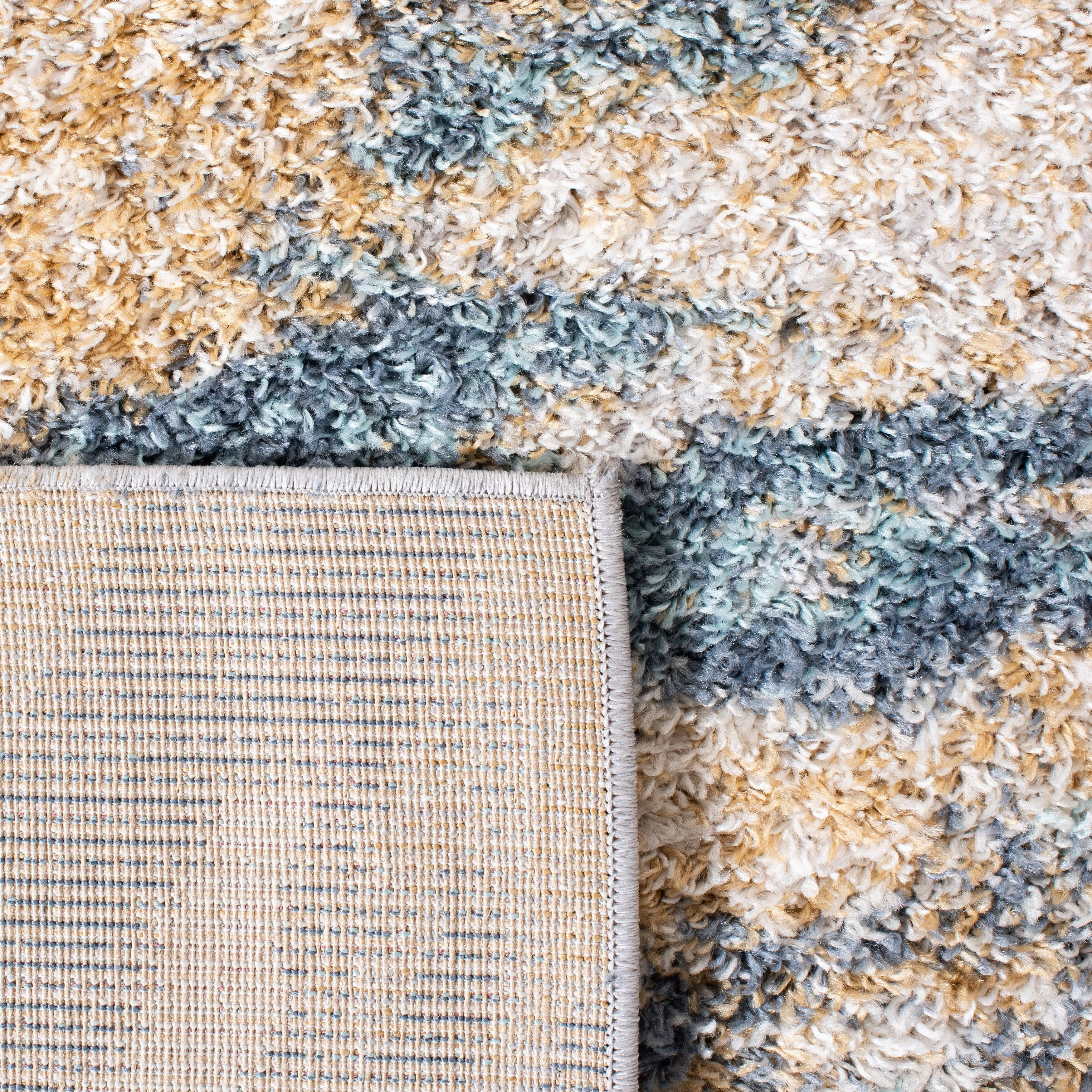 SAFAVIEH Calista Shag Azucena Abstract 1-inch Thick Rug