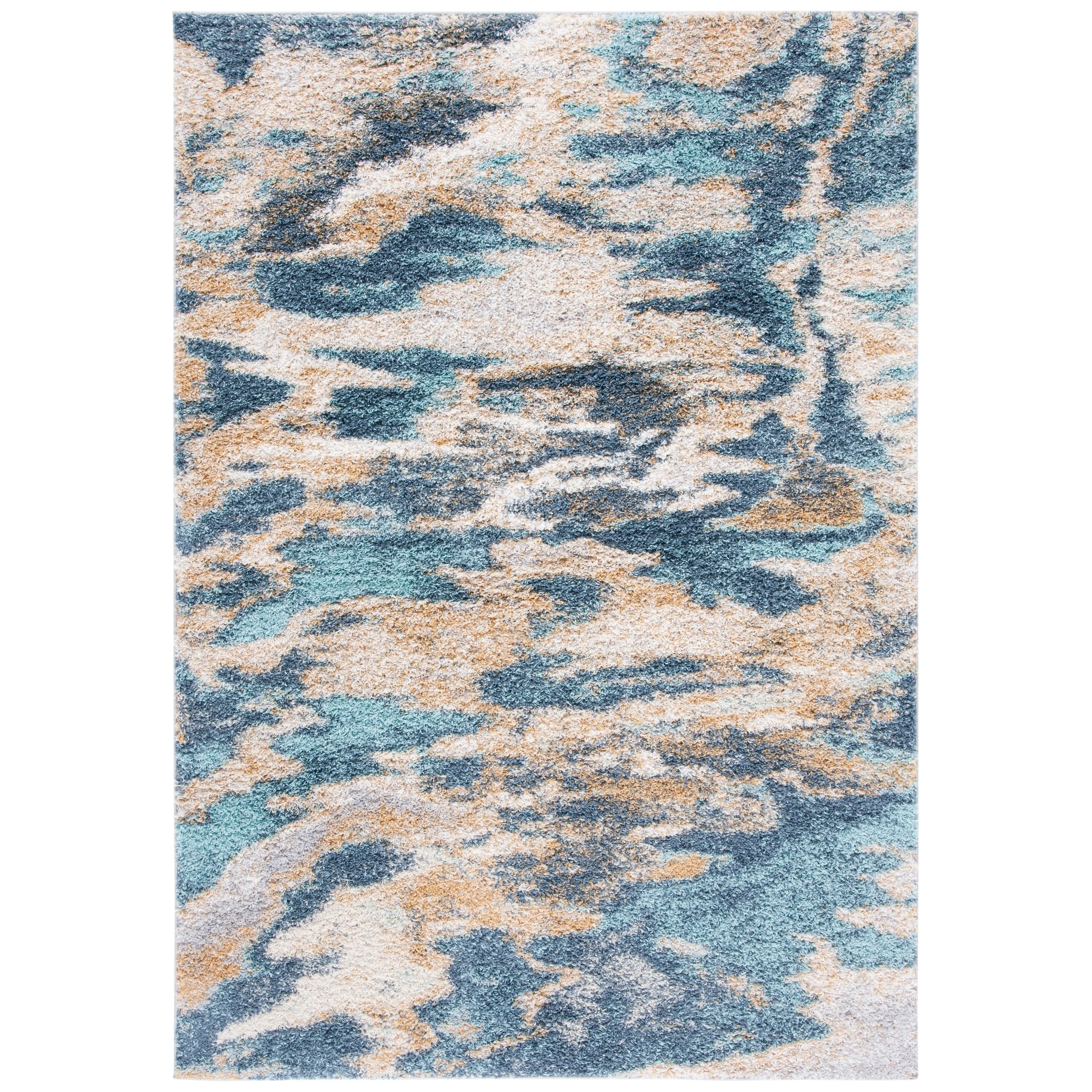 SAFAVIEH Calista Shag Azucena Abstract 1-inch Thick Rug