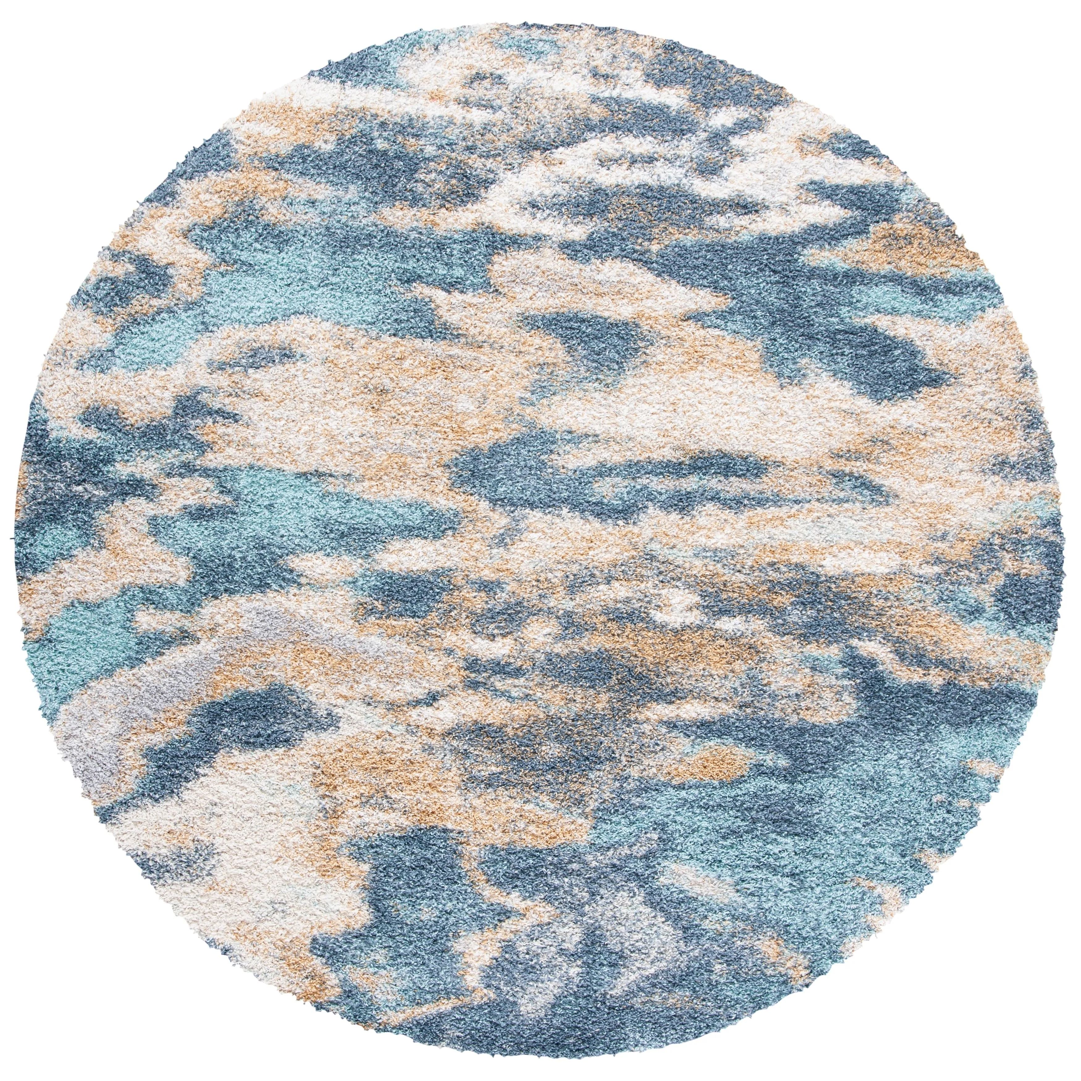 SAFAVIEH Calista Shag Azucena Abstract 1-inch Thick Rug