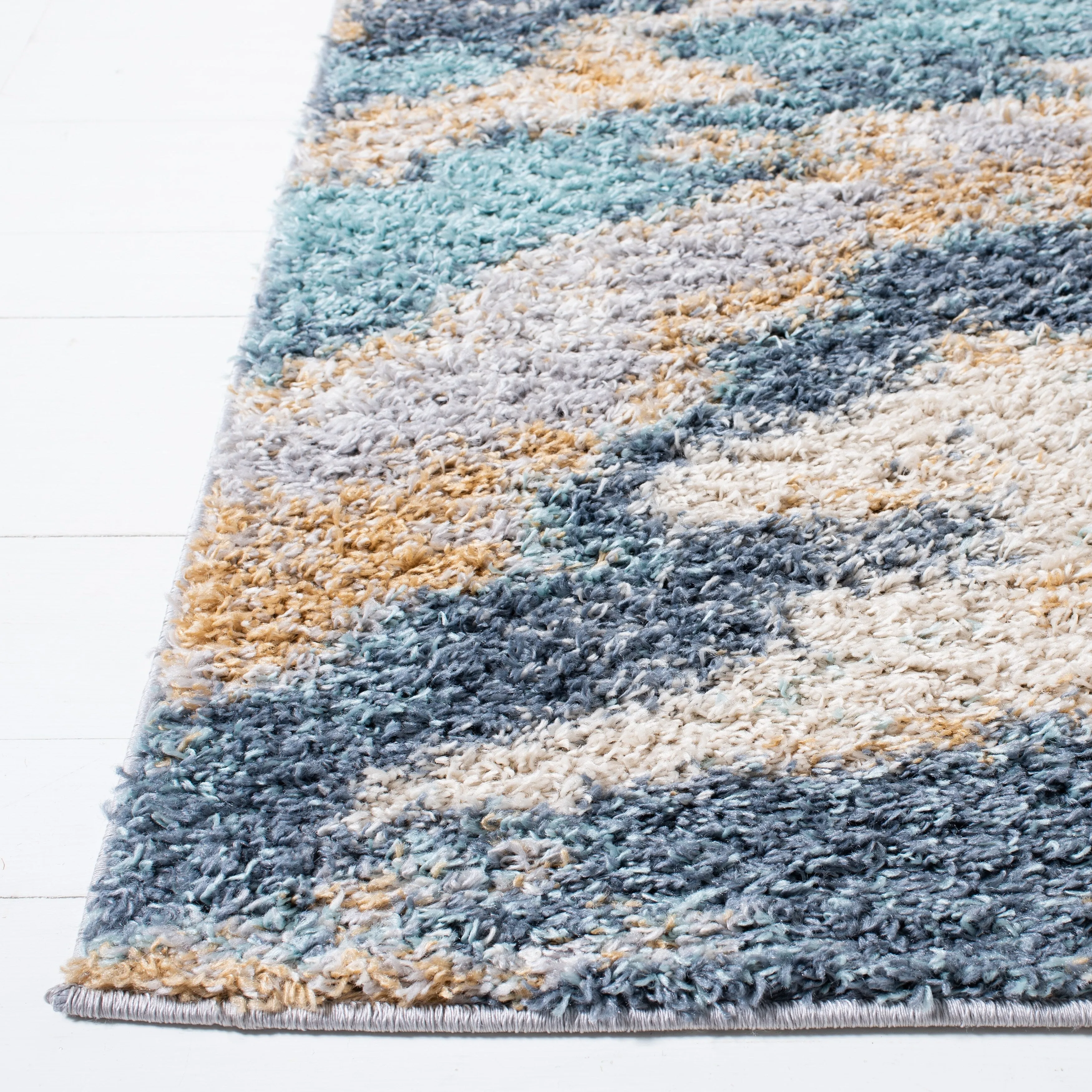 SAFAVIEH Calista Shag Azucena Abstract 1-inch Thick Rug