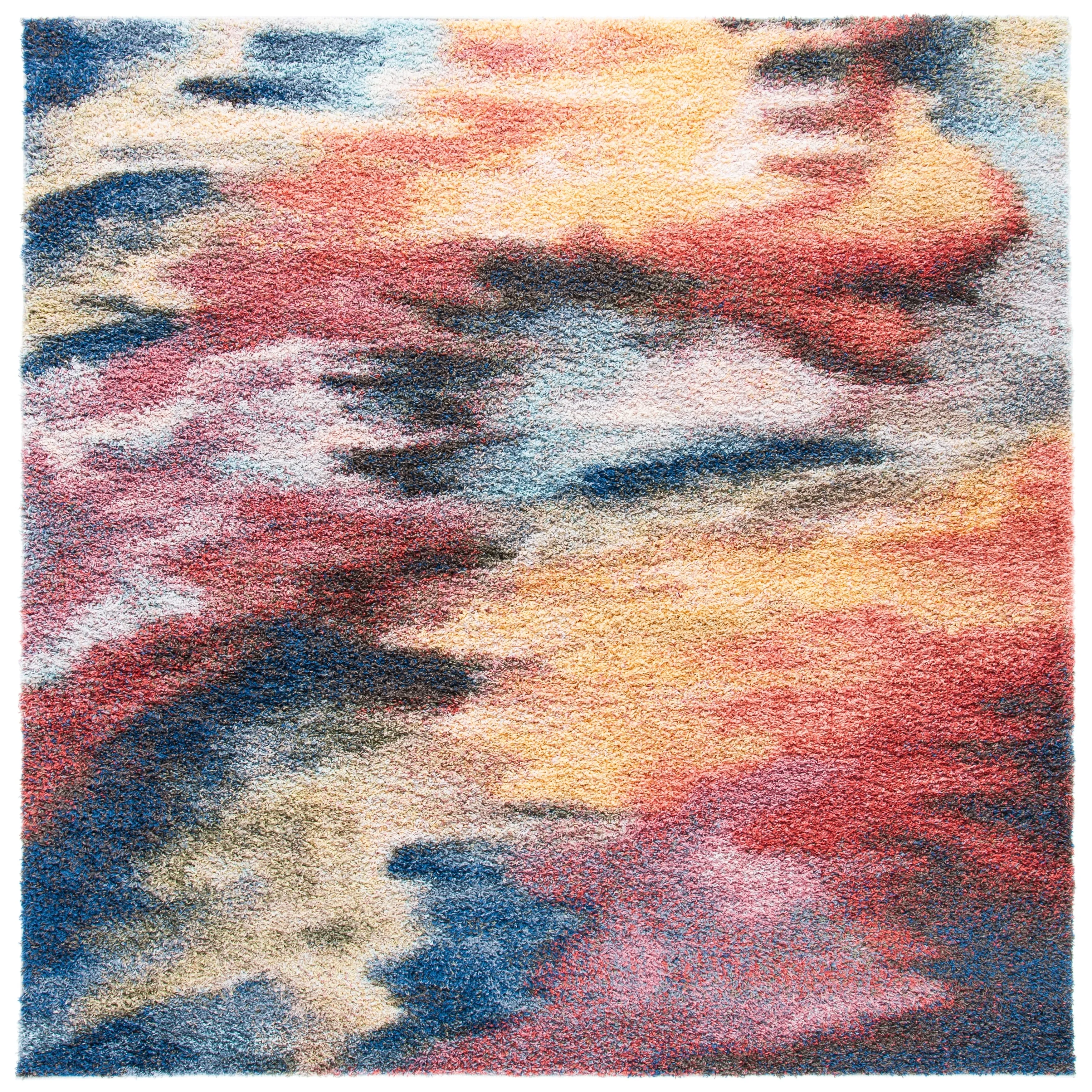 SAFAVIEH Calista Shag Gunhilde Abstract 1-inch Thick Rug