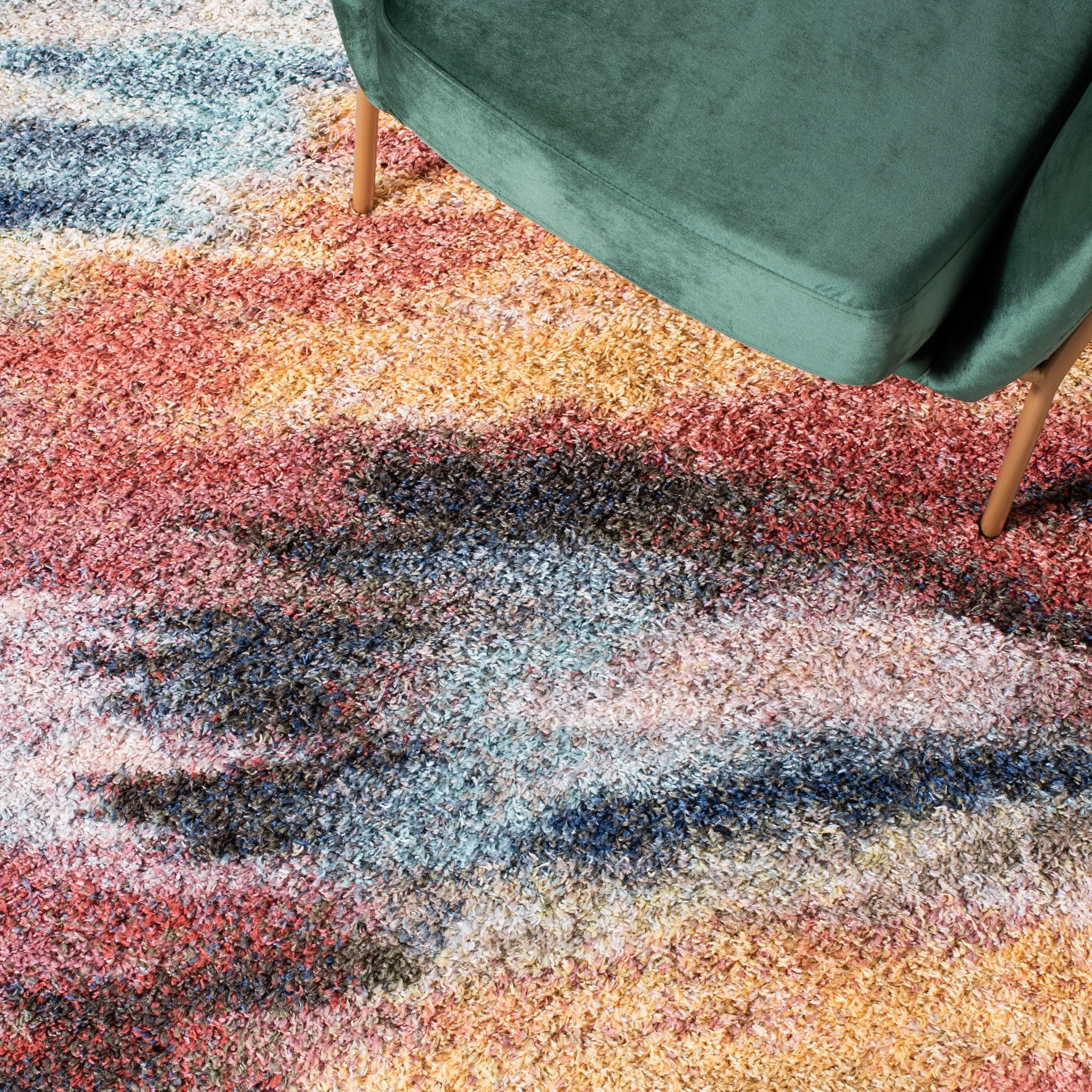 SAFAVIEH Calista Shag Gunhilde Abstract 1-inch Thick Rug