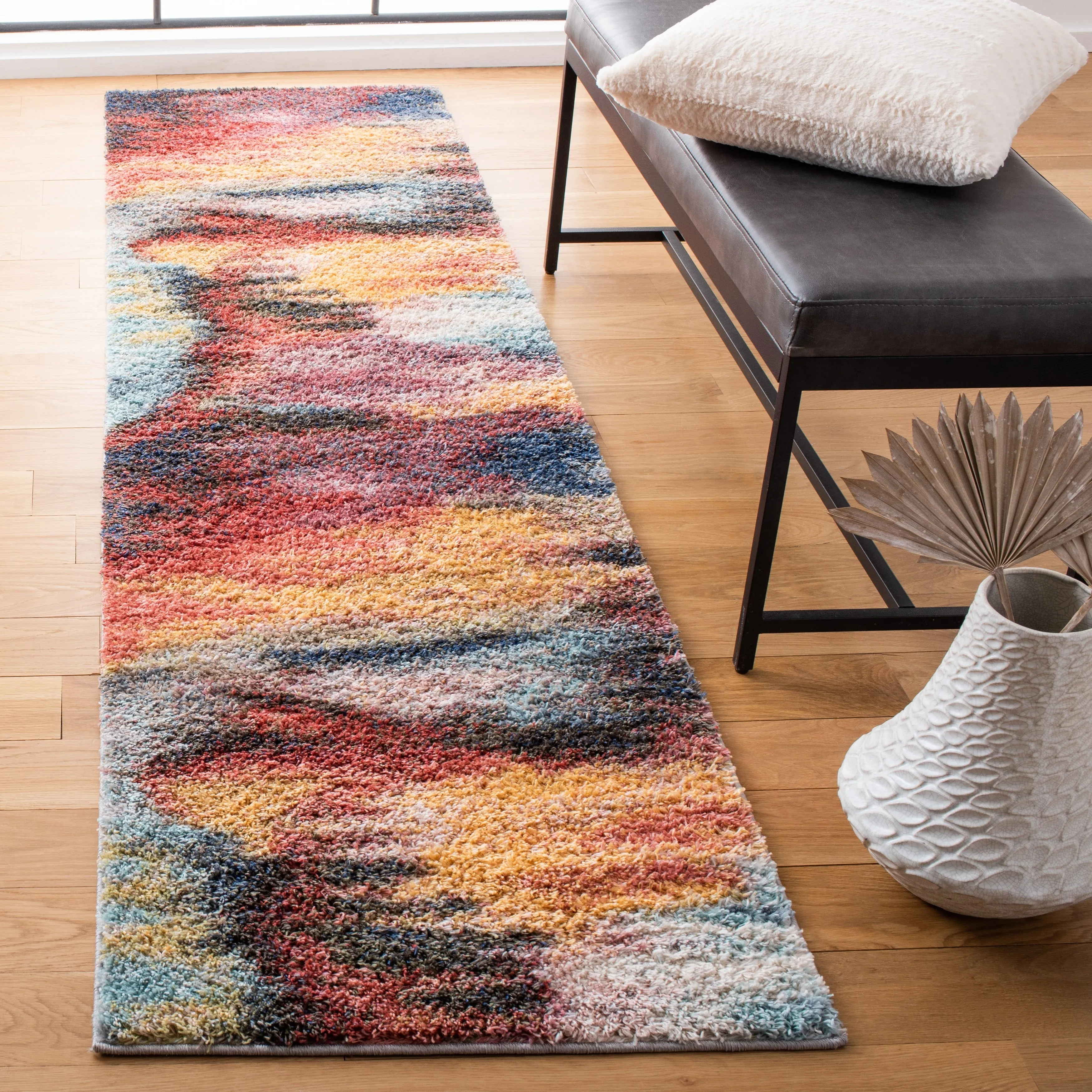 SAFAVIEH Calista Shag Gunhilde Abstract 1-inch Thick Rug