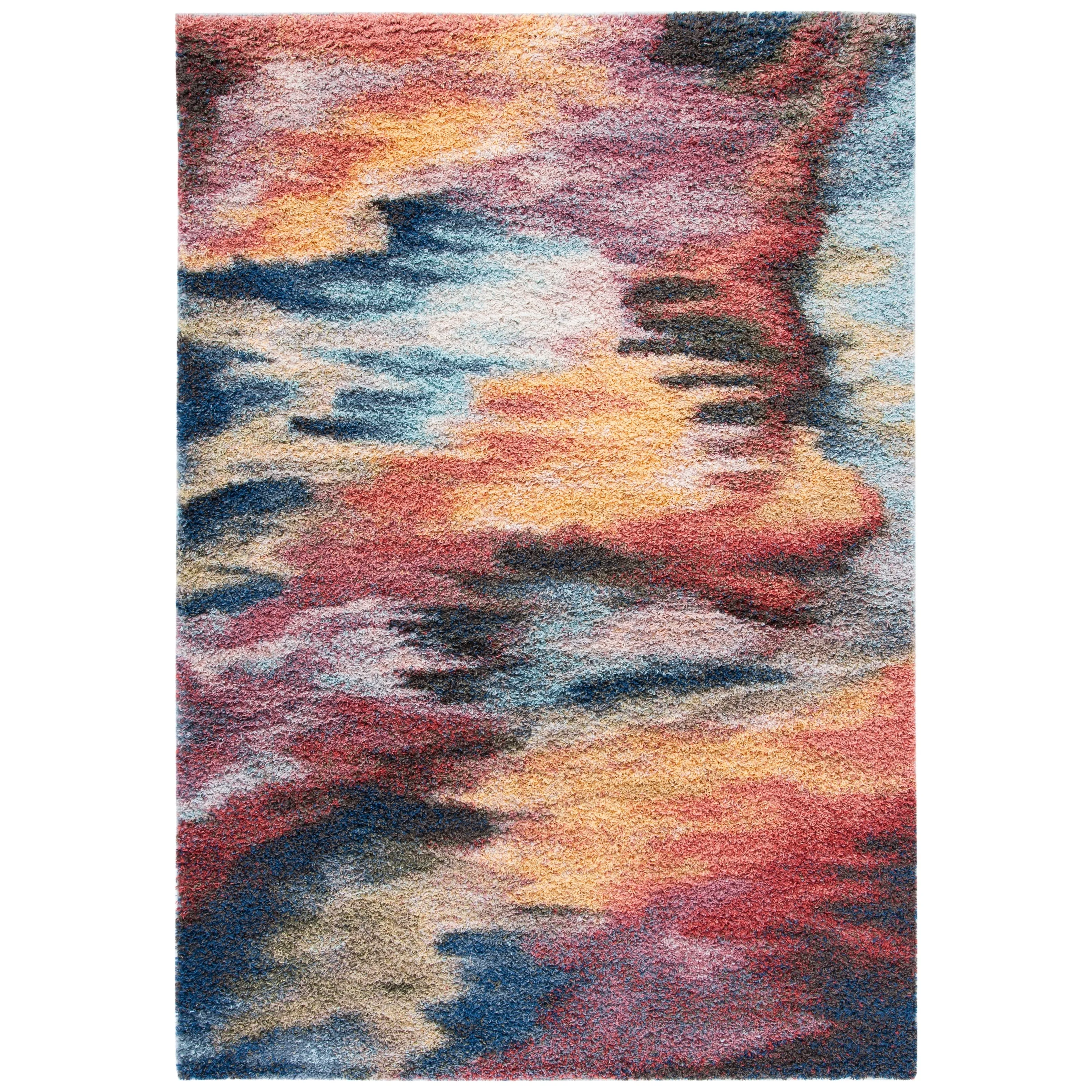 SAFAVIEH Calista Shag Gunhilde Abstract 1-inch Thick Rug