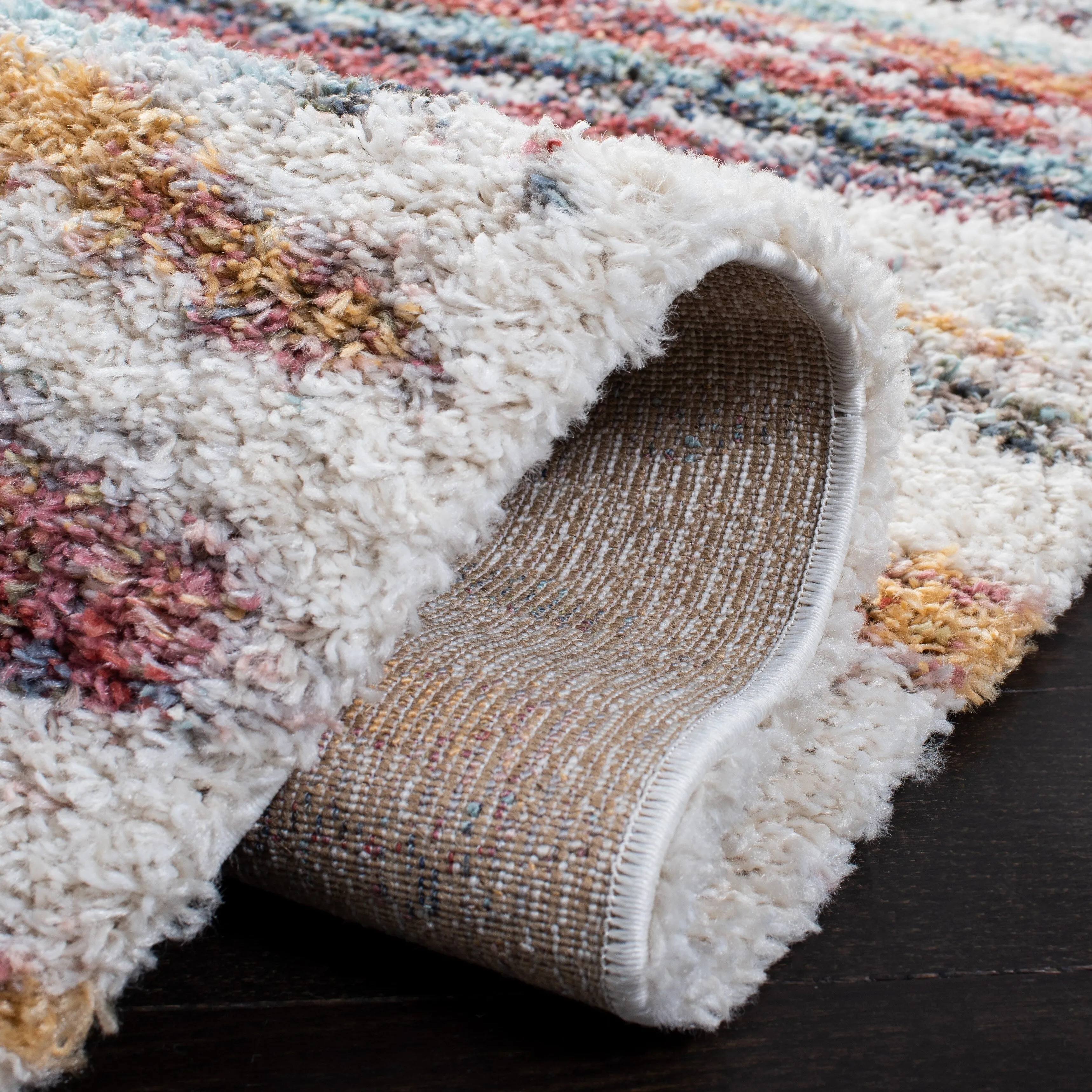 SAFAVIEH Calista Shag Lenke Abstract 1-inch Thick Rug