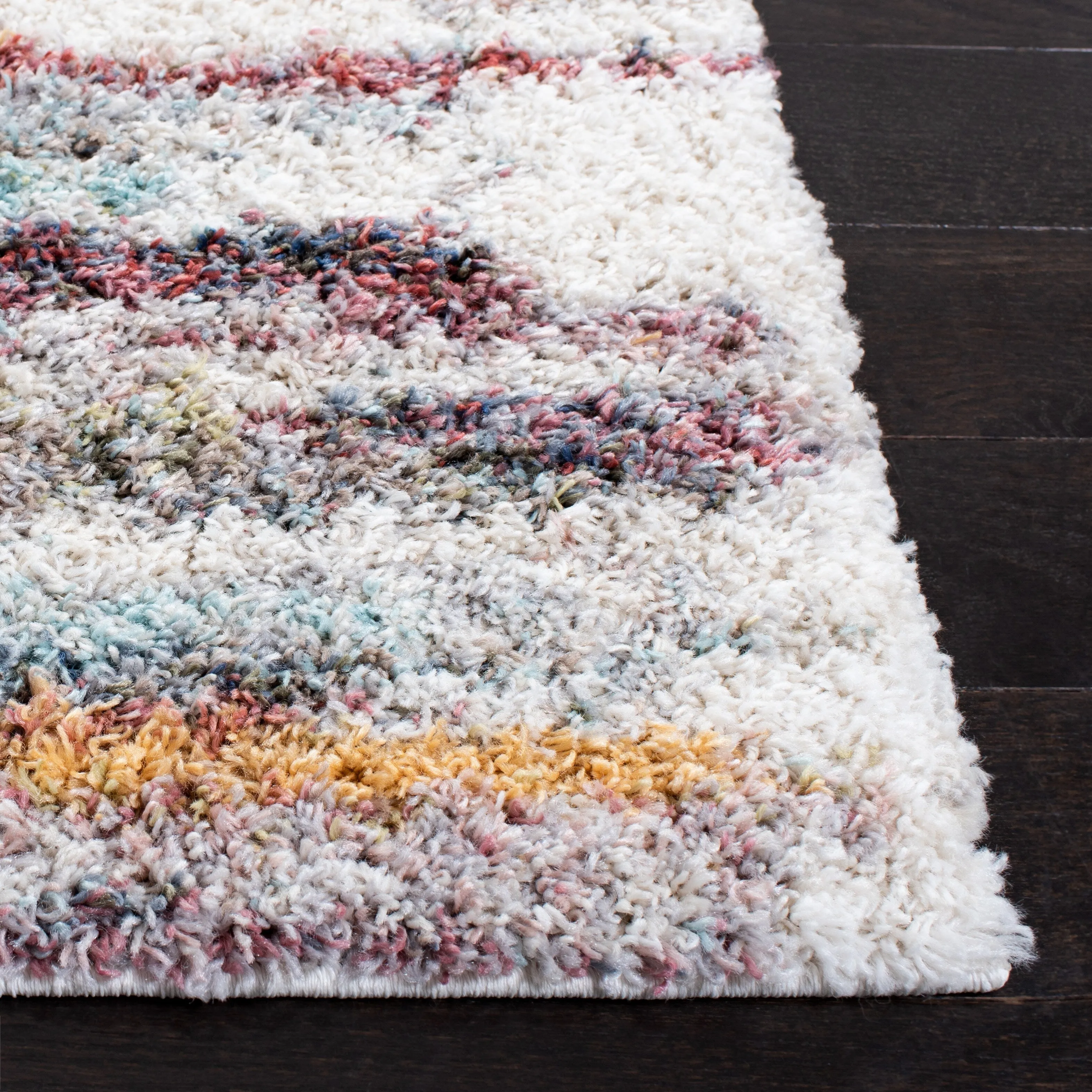 SAFAVIEH Calista Shag Lenke Abstract 1-inch Thick Rug