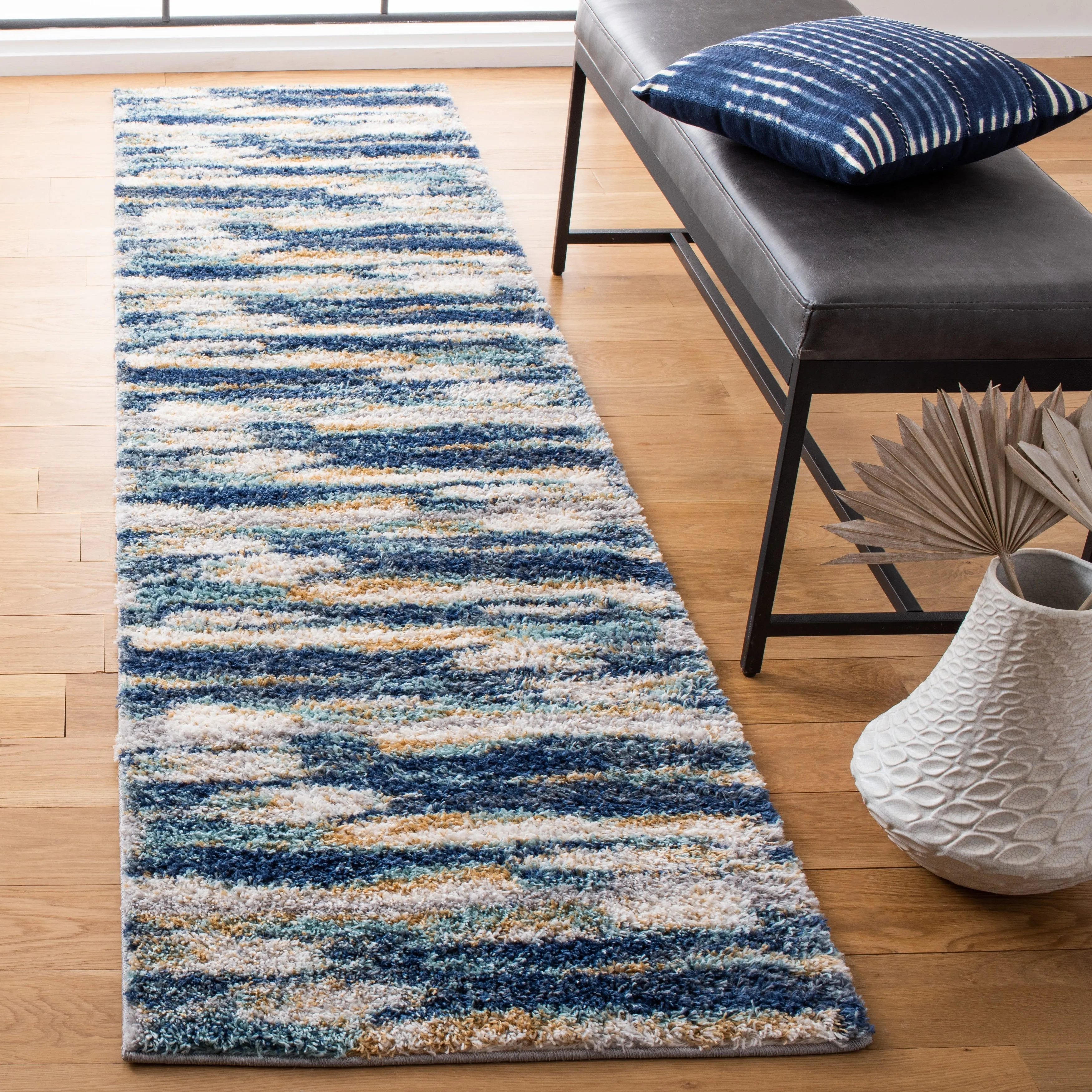 SAFAVIEH Calista Shag Mare Abstract 1-inch Thick Rug