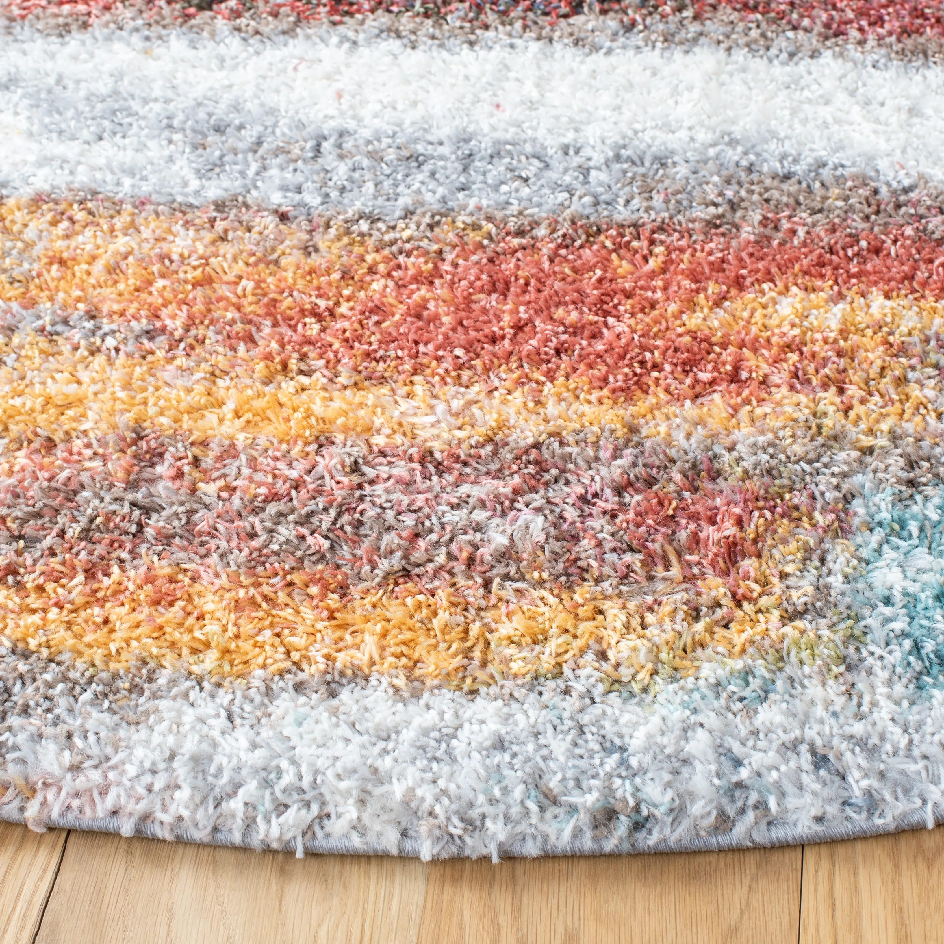 SAFAVIEH Calista Shag Mare Abstract 1-inch Thick Rug