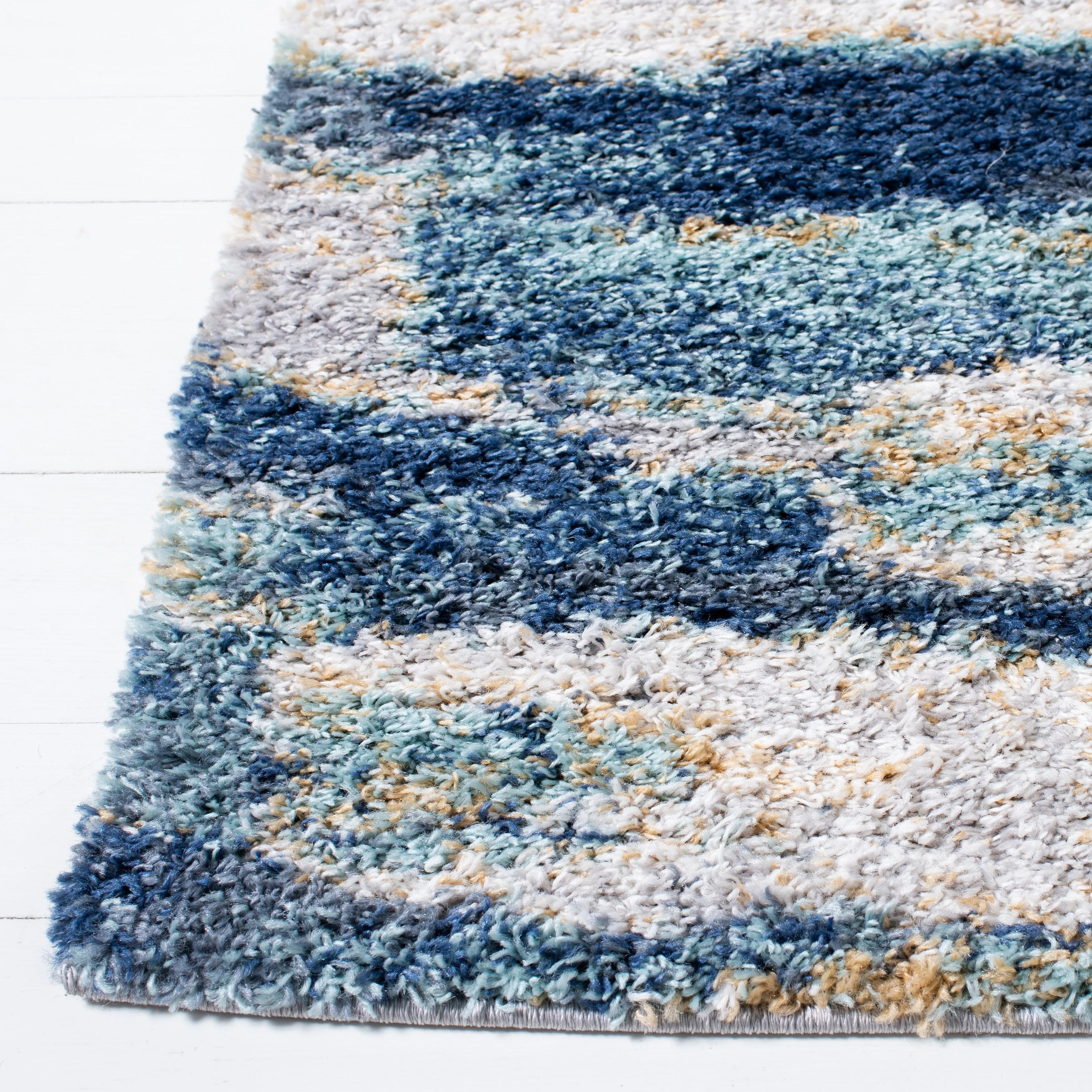 SAFAVIEH Calista Shag Mare Abstract 1-inch Thick Rug