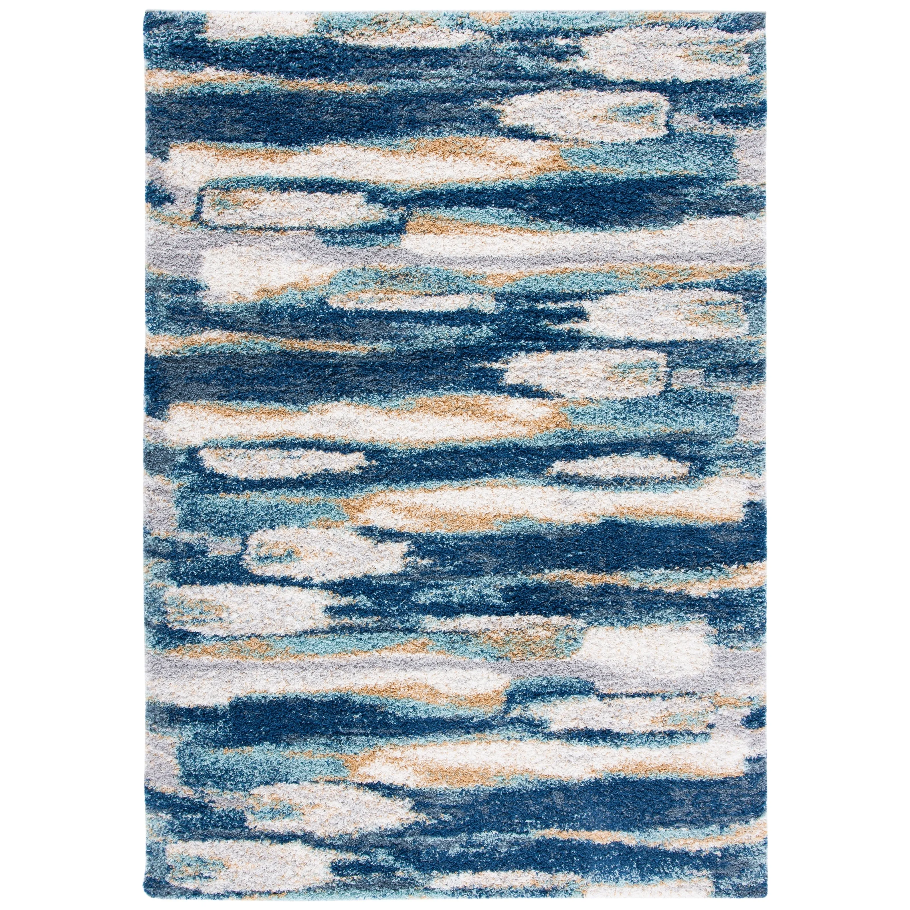 SAFAVIEH Calista Shag Mare Abstract 1-inch Thick Rug