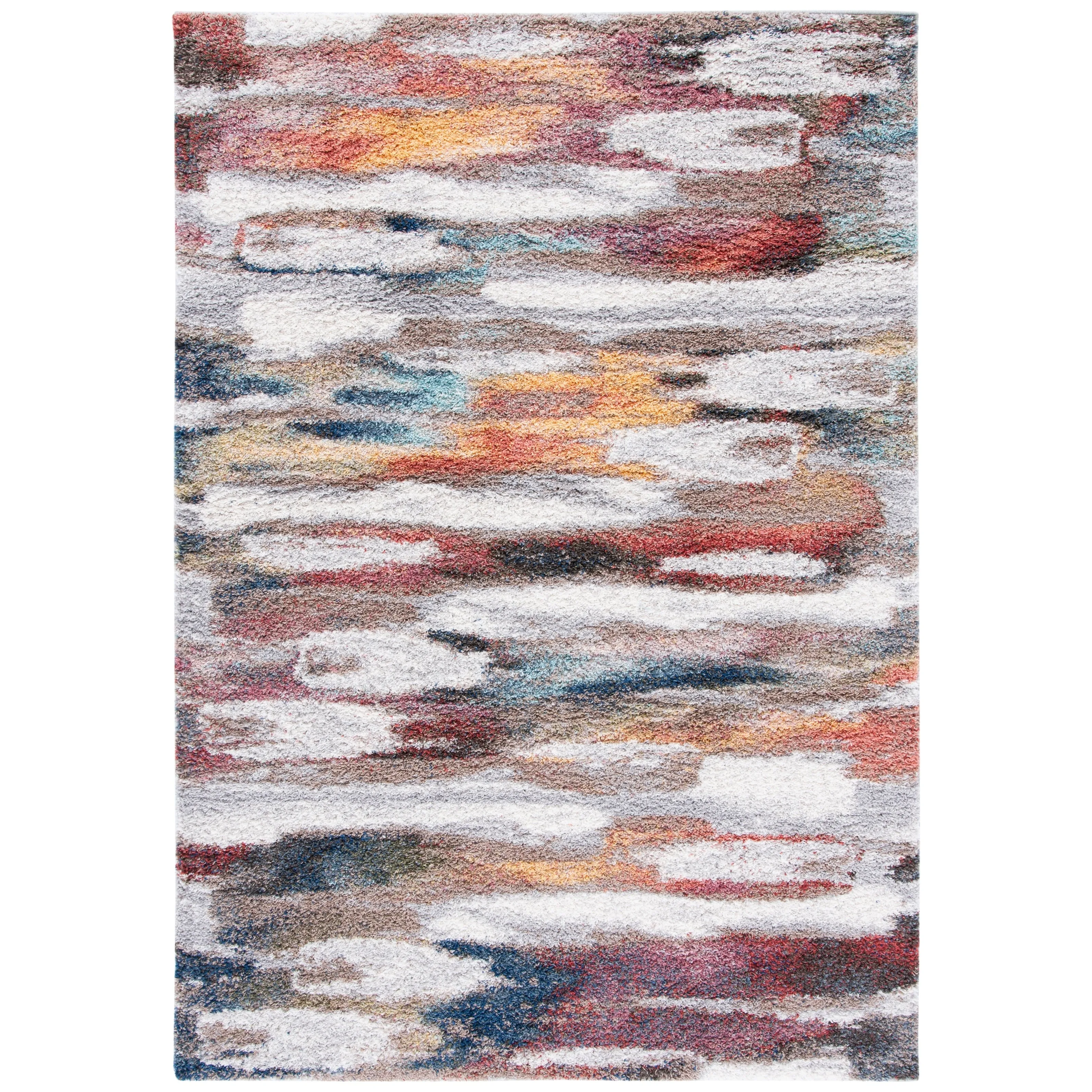 SAFAVIEH Calista Shag Mare Abstract 1-inch Thick Rug