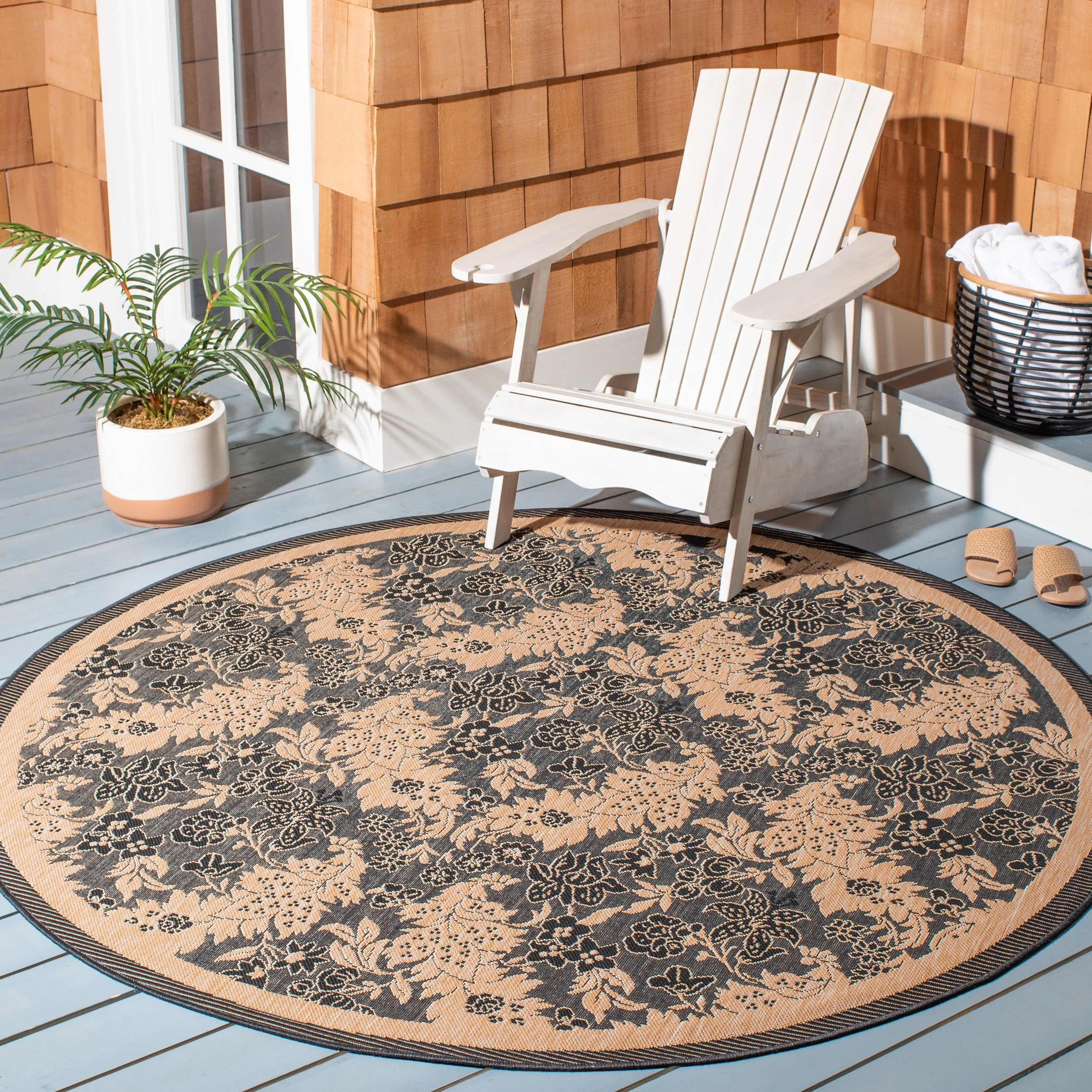 SAFAVIEH Courtyard Arla Indoor/ Outdoor Waterproof Patio Backyard Rug