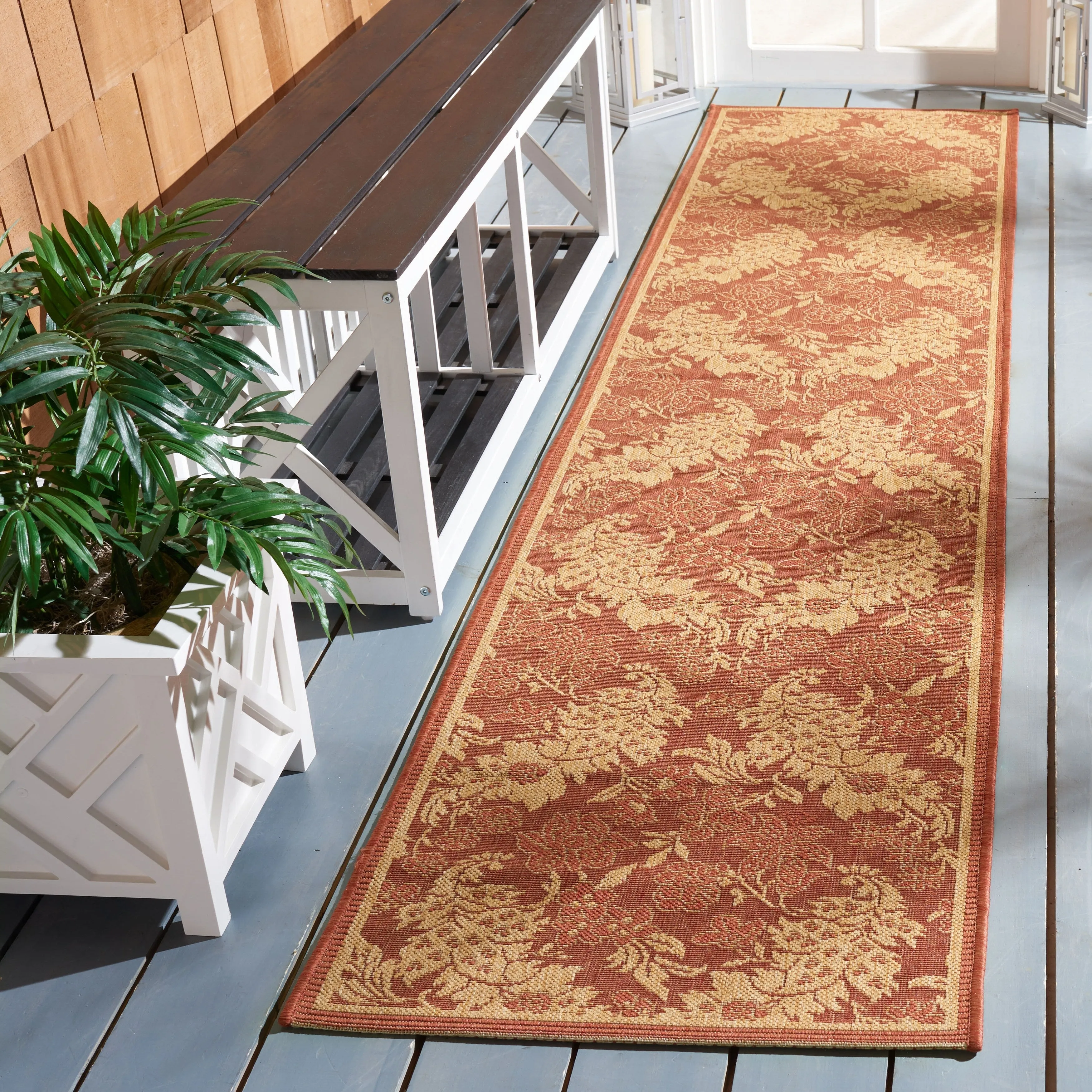 SAFAVIEH Courtyard Arla Indoor/ Outdoor Waterproof Patio Backyard Rug