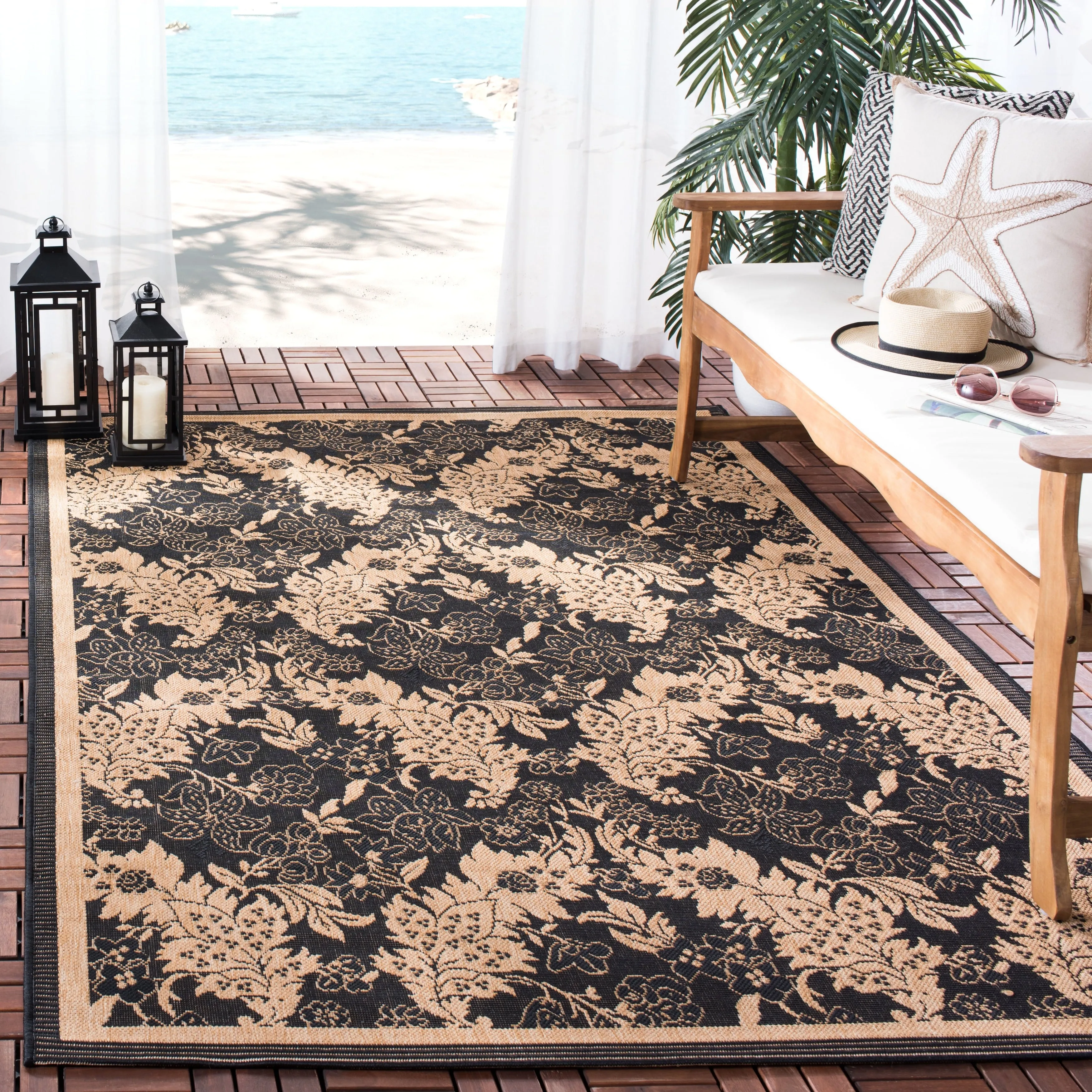 SAFAVIEH Courtyard Arla Indoor/ Outdoor Waterproof Patio Backyard Rug
