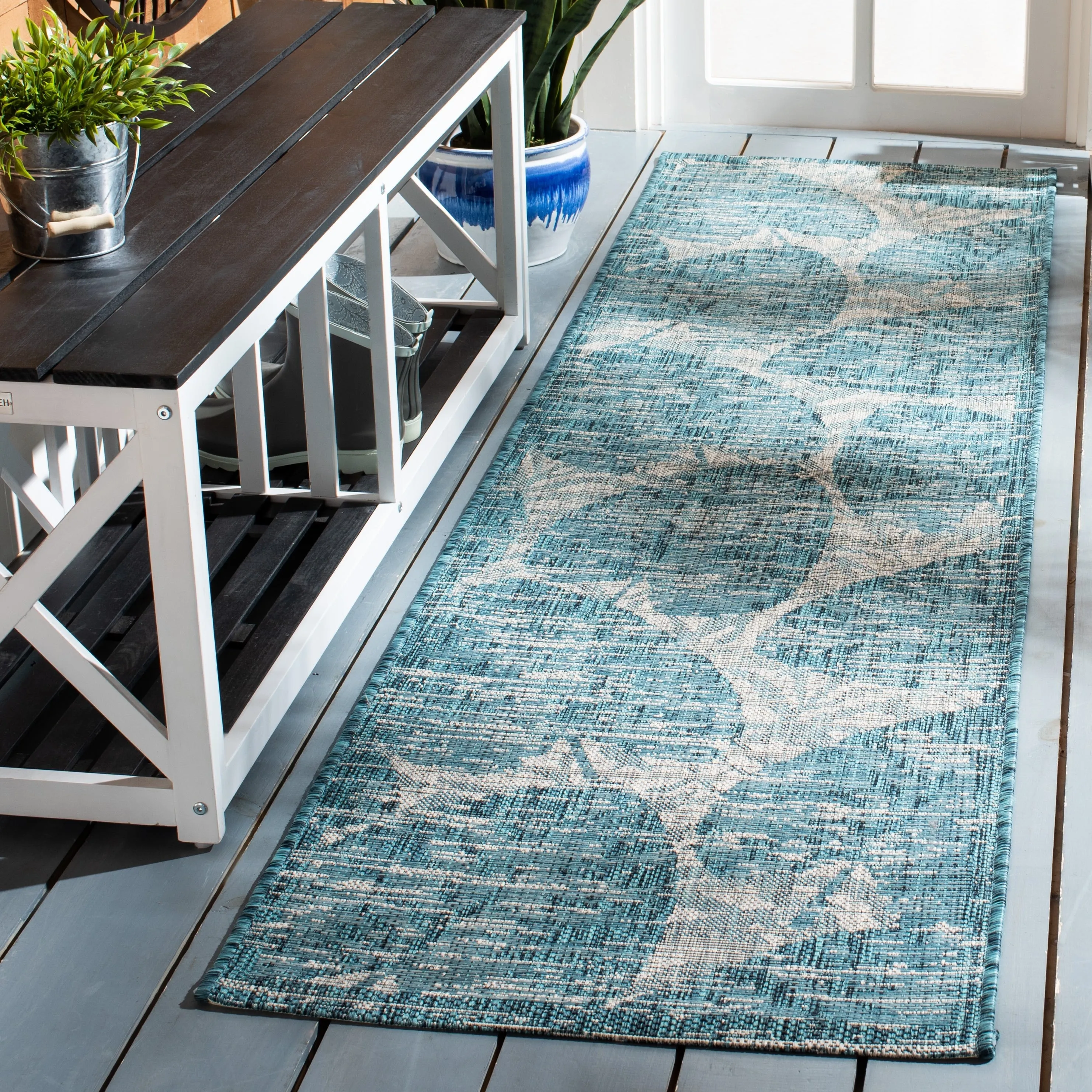 SAFAVIEH Courtyard Frouk Indoor/ Outdoor Waterproof Patio Backyard Rug
