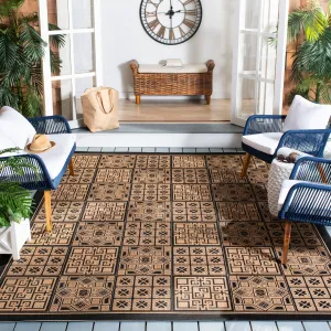 SAFAVIEH Courtyard Jacklyn Indoor/ Outdoor Waterproof Patio Backyard Rug