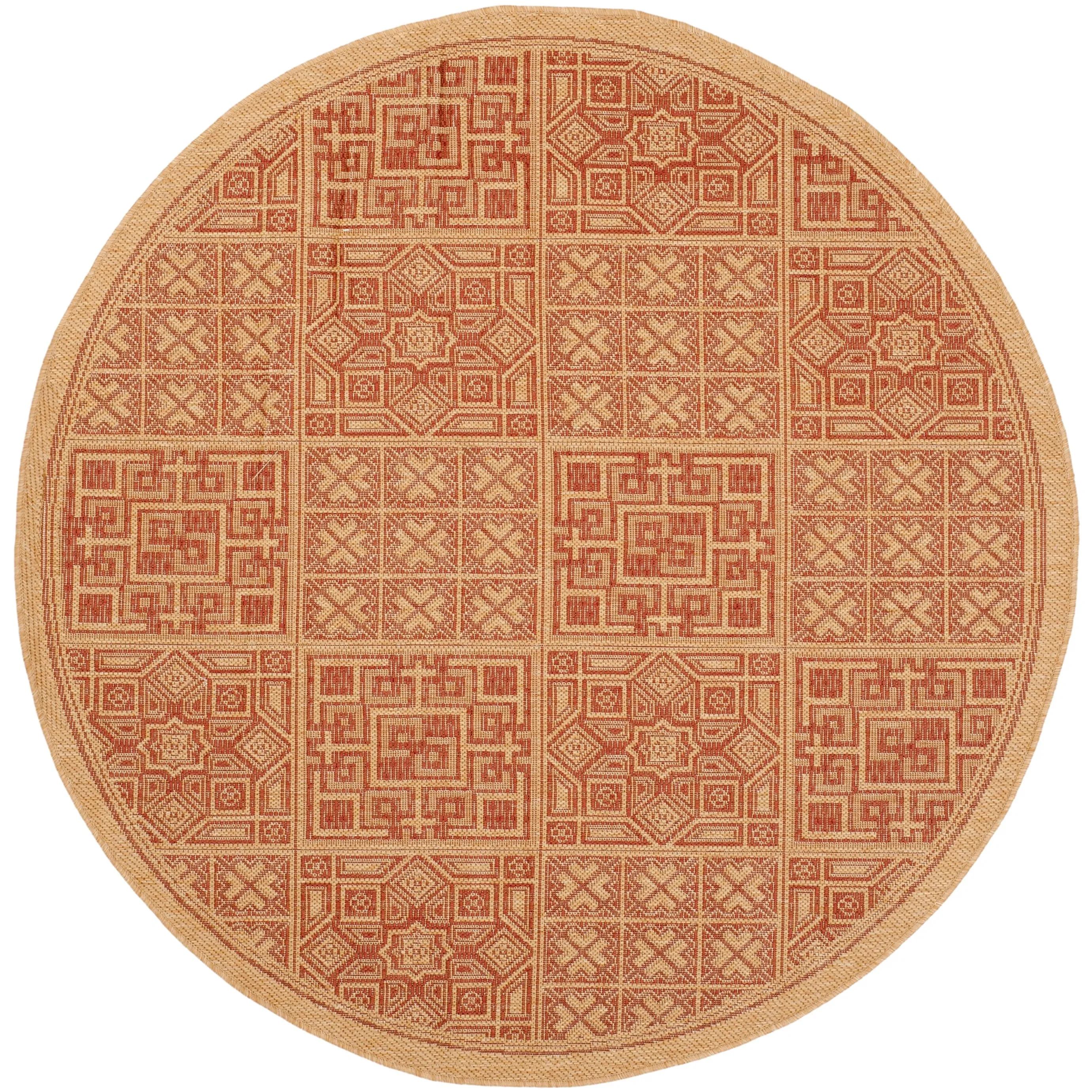 SAFAVIEH Courtyard Jacklyn Indoor/ Outdoor Waterproof Patio Backyard Rug
