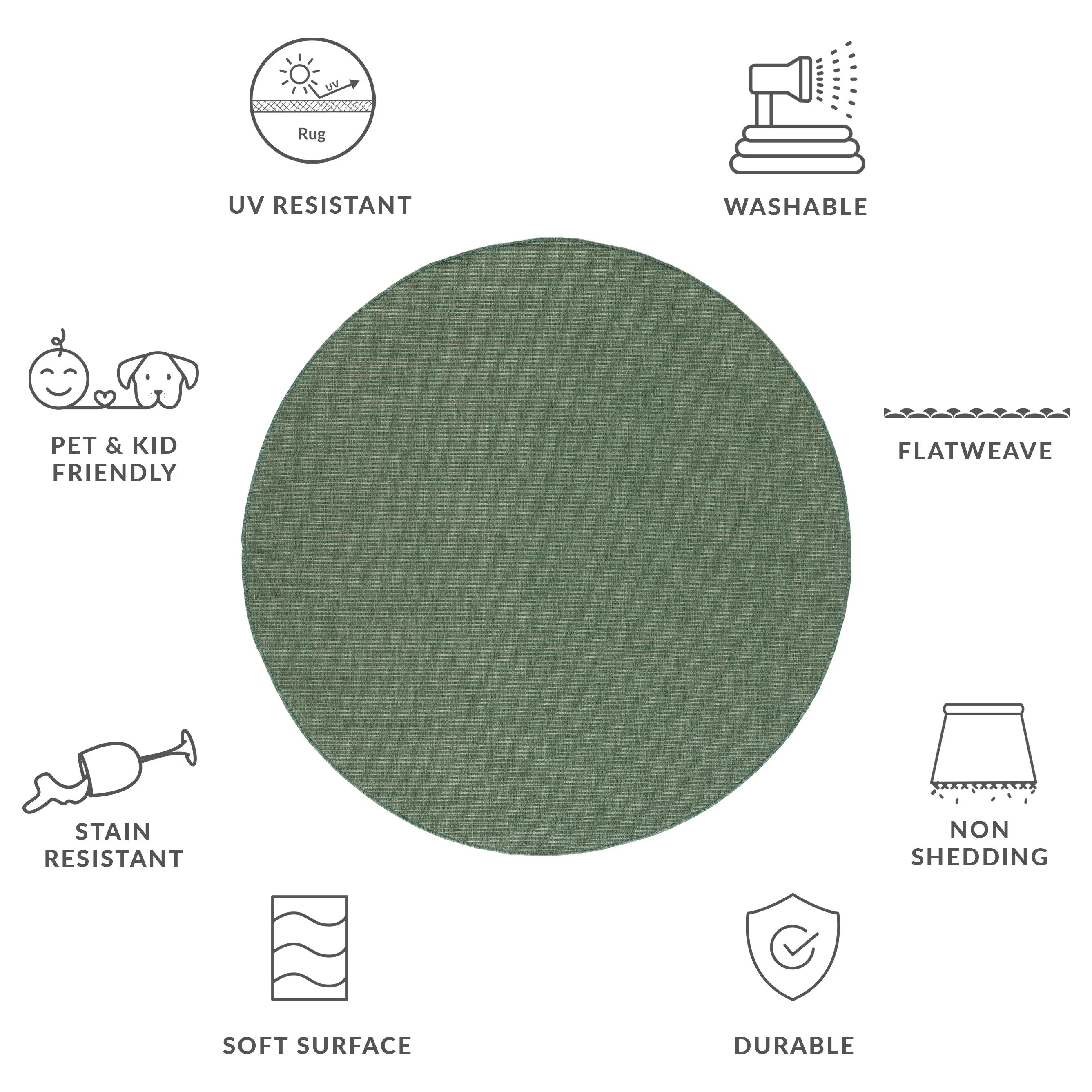 SAFAVIEH Courtyard Lyuca Indoor/ Outdoor Waterproof Backyard Patio Rug